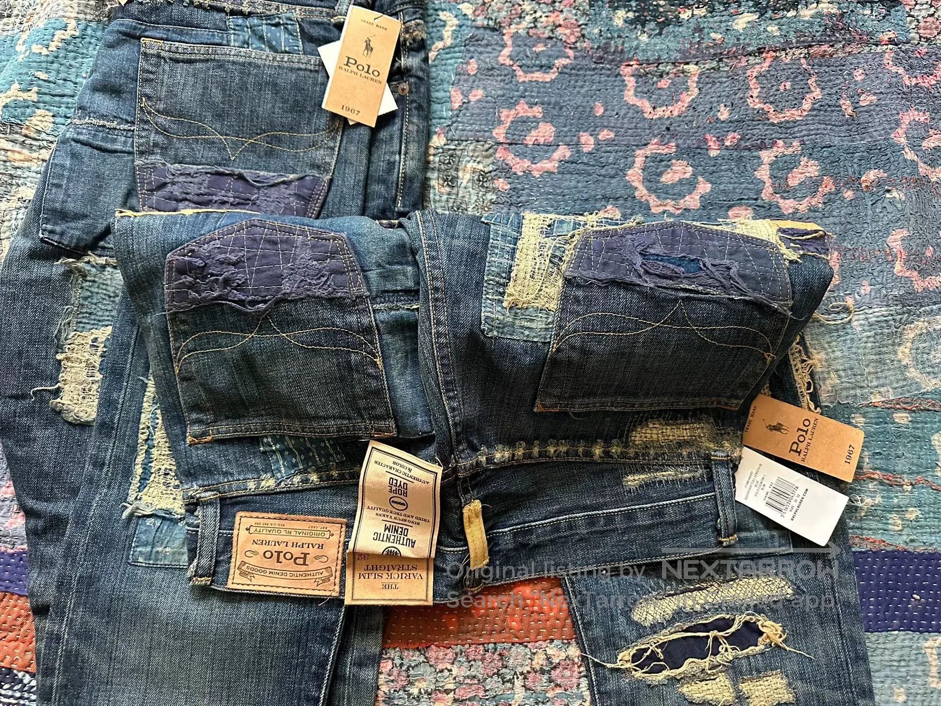 RRL Ralph Lauren ralph lauren boro distressed denim jeans. Size US 30 / EU 46 - 3 Thumbnail