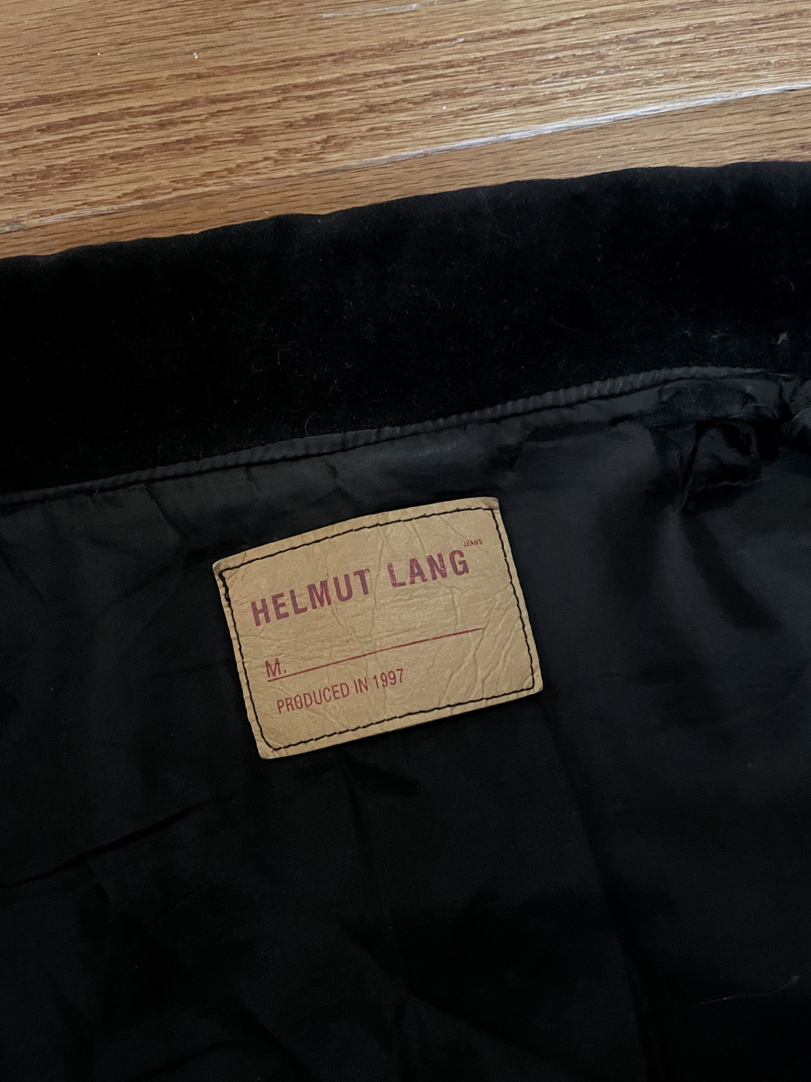Helmut Lang Archival Black Velvet Jkt Size US S / EU 44-46 / 1 - 4 Thumbnail
