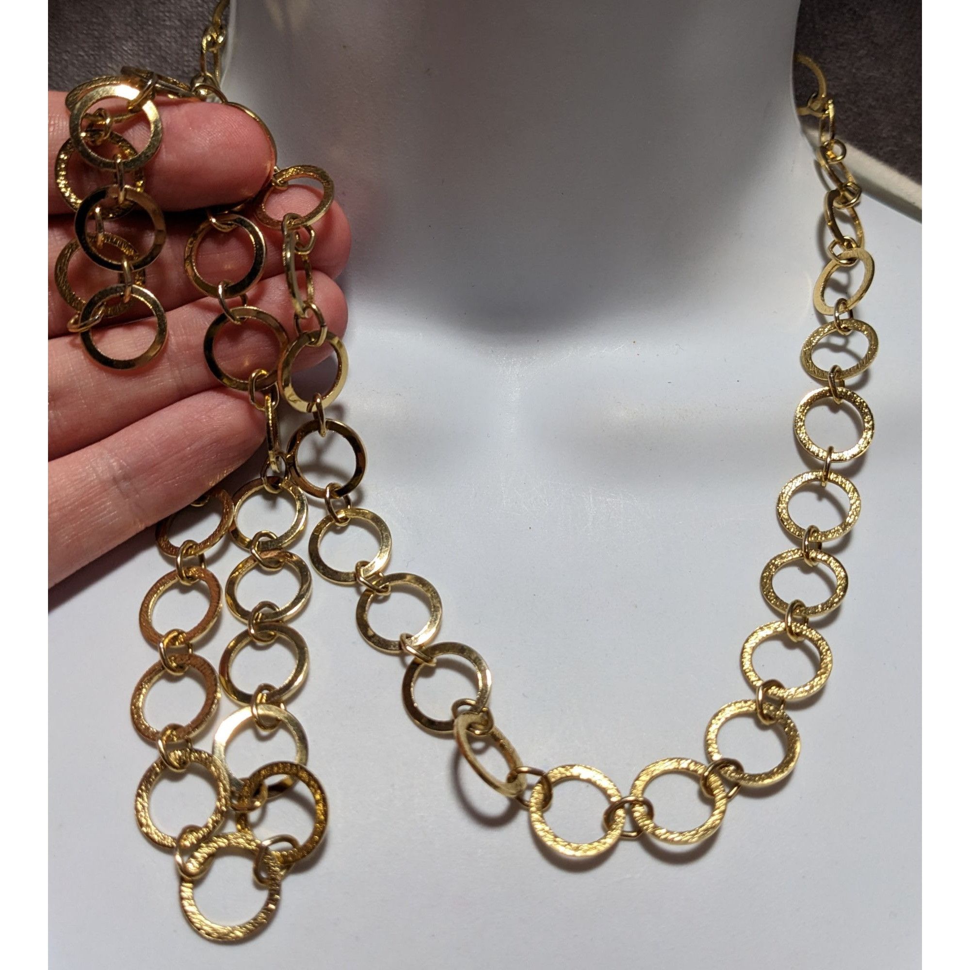 Other Gold-Tone Circle Link Chain Necklace Size ONE SIZE - 8 Thumbnail