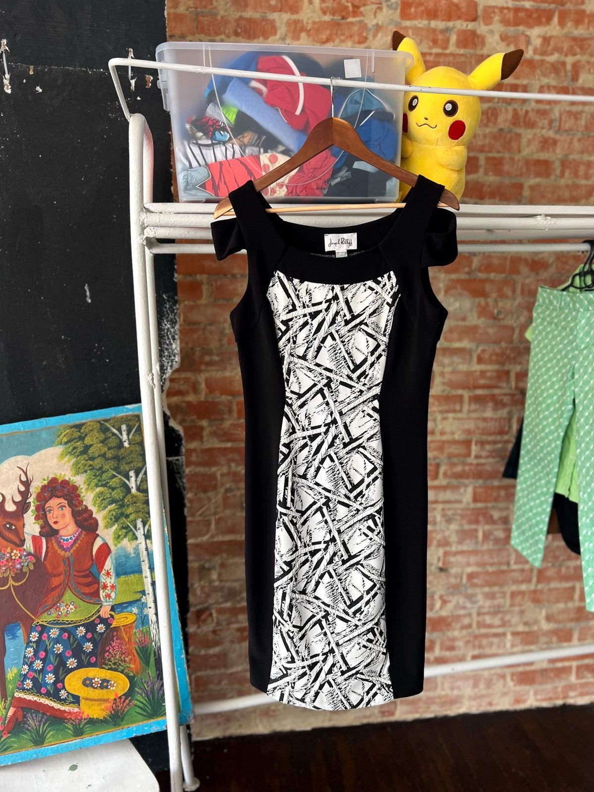 Joseph Ribkoff Joseph Ribkoff Monochrome Panel Pattern Pencil Dress Size M / US 6-8 / IT 42-44 - 1 Thumbnail