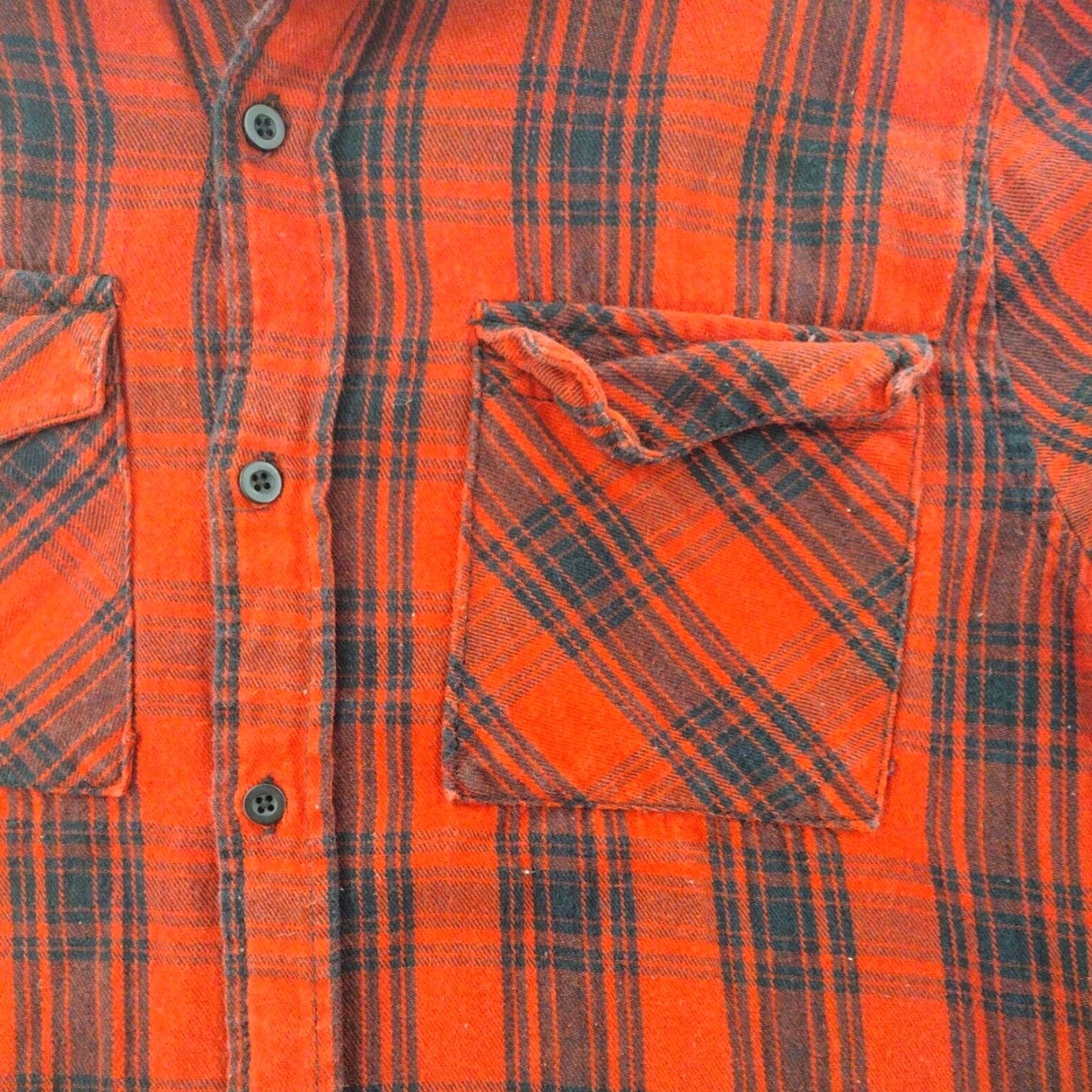 Carbon Carbon Button-Up Shirt Mens Medium Red Long Sleeve Plaid Casual Size US M / EU 48-50 / 2 - 2 Thumbnail