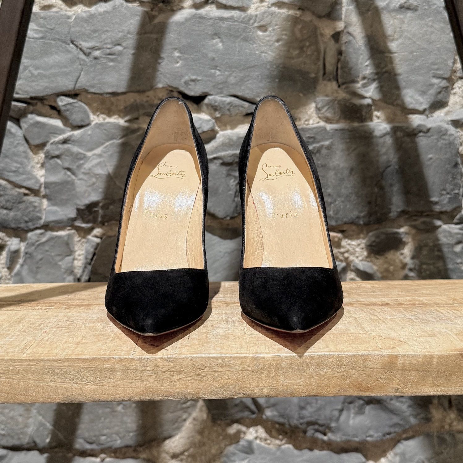 Christian Louboutin Christian Louboutin Black Suede So Kate 120 Pumps Size US 8.5 / IT 38.5 - 3 Thumbnail