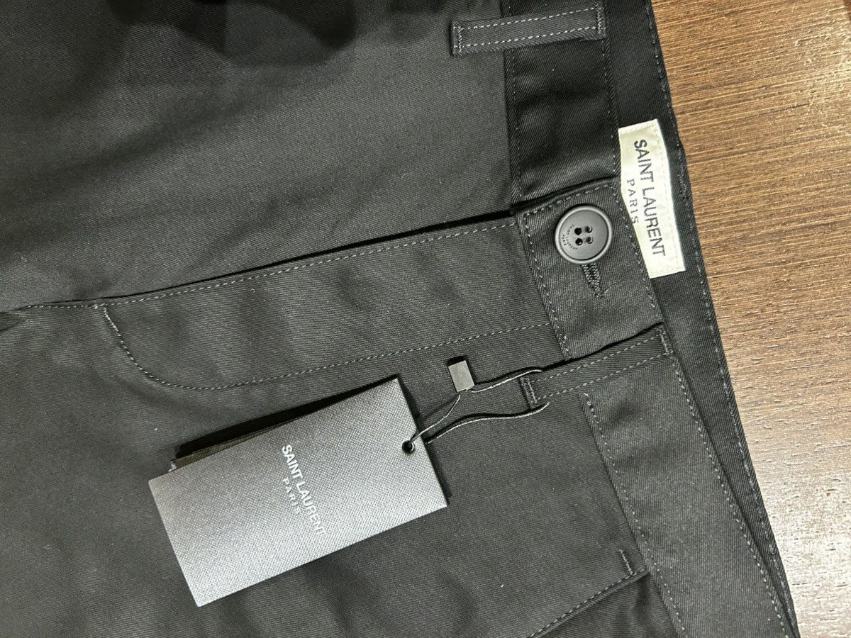 Yves Saint Laurent Straight Black Pants
