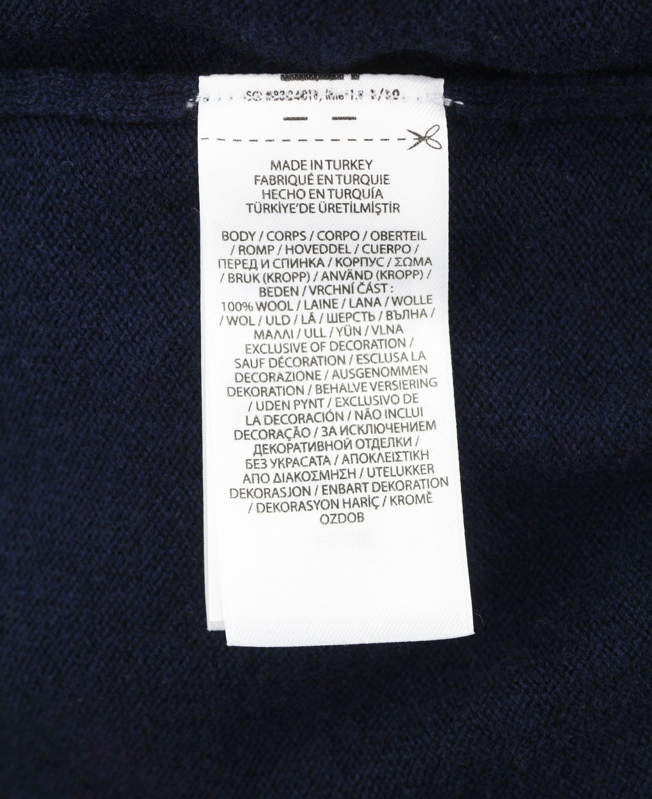 Ralph Lauren Dark Blue S Wool Tight Knit Crew Pullover 86946 Size US S / EU 44-46 / 1 - 8 Thumbnail