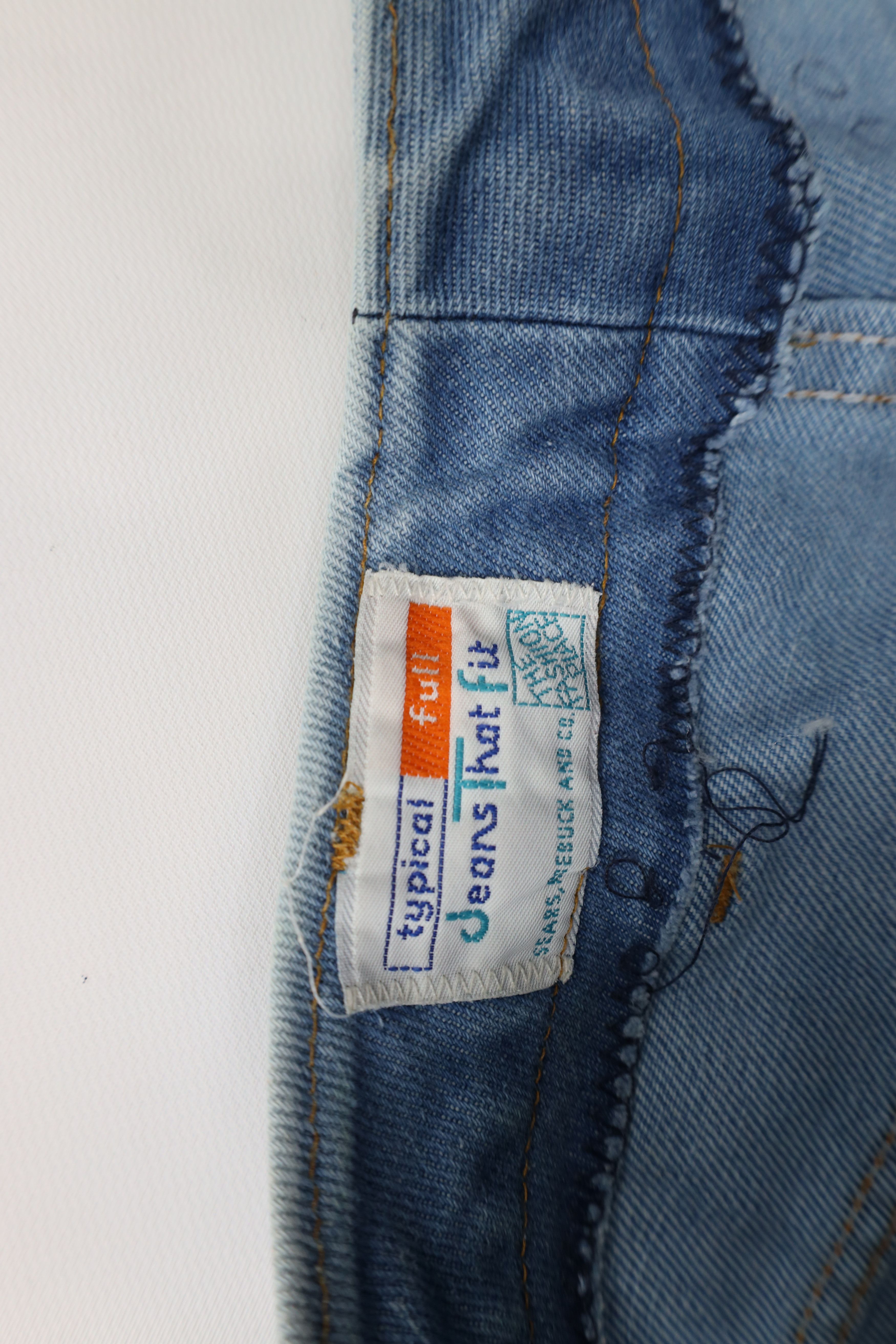 Vintage Vintage 70s Streetwear Wide Leg Bell Bottoms Denim Jeans USA Size 28" / US 6 / IT 42 - 2 Thumbnail