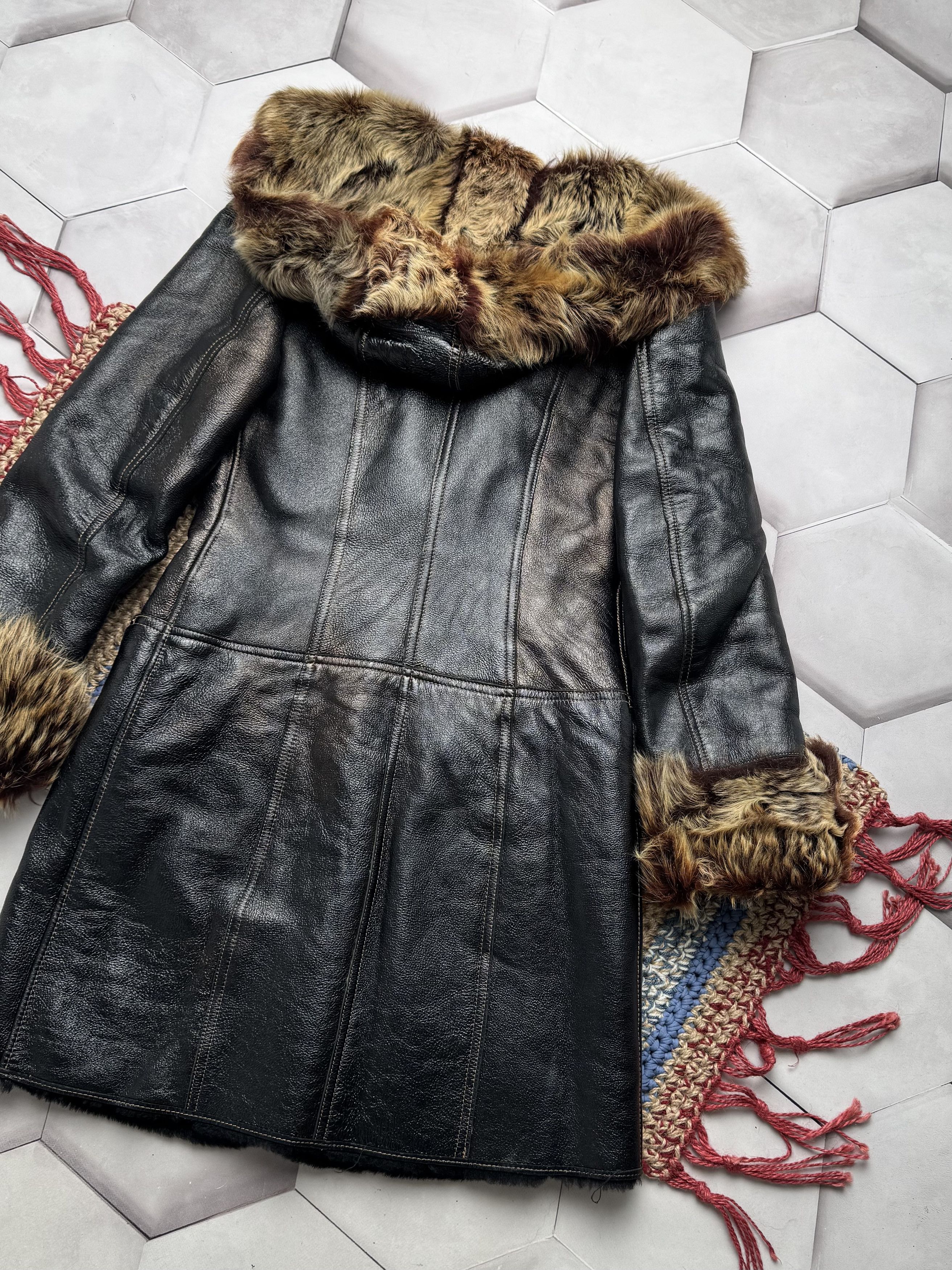 Japanese Brand Vintage Real Sheepskin Hooded Coat (E4) Size S / US 4 / IT 40 - 15 Thumbnail