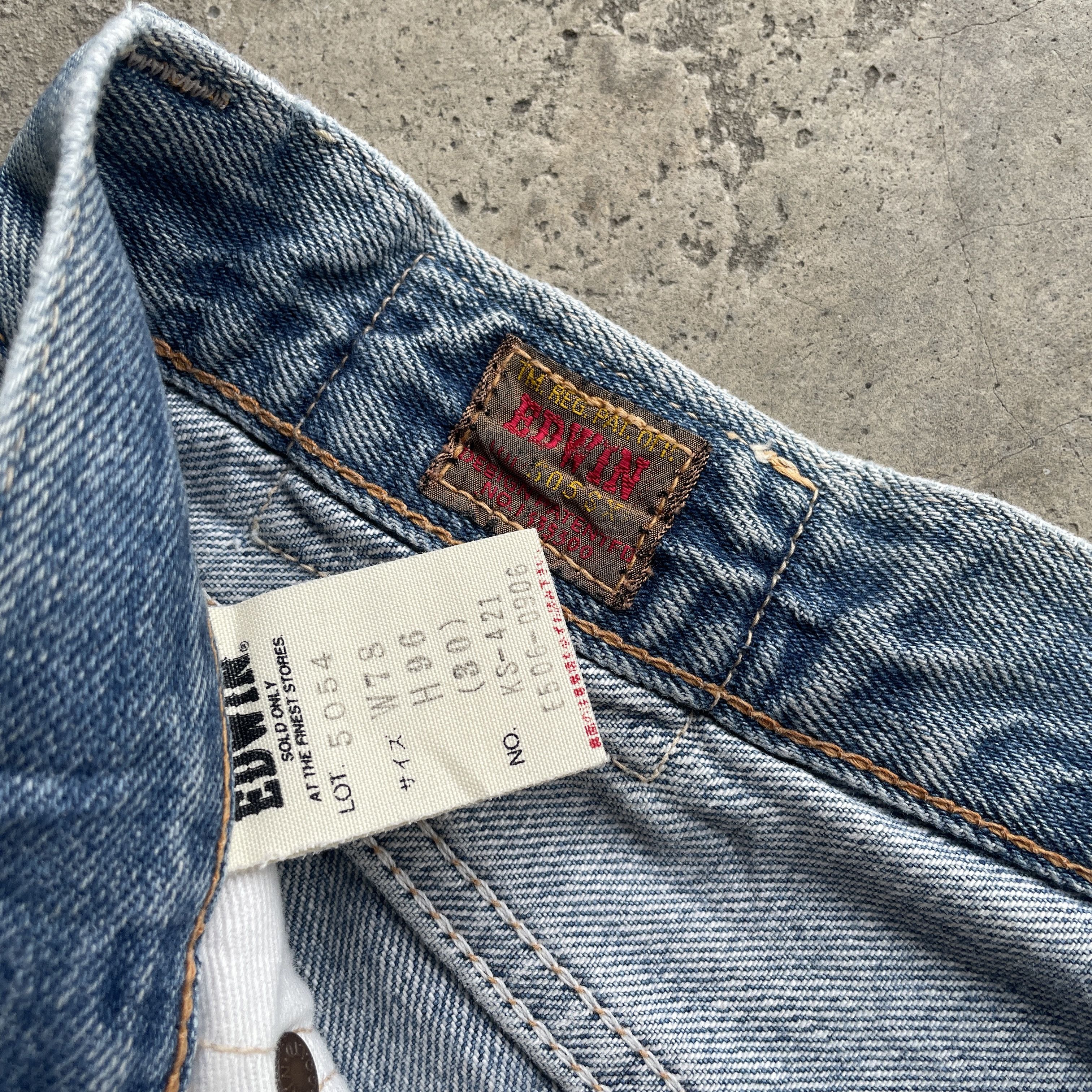 Edwin × Japanese Brand × Jean W30 VINTAGE EDWIN 505 FADED DENIM DISTRESSED JEANS PANTS Size US 30 / EU 46 - 6 Thumbnail