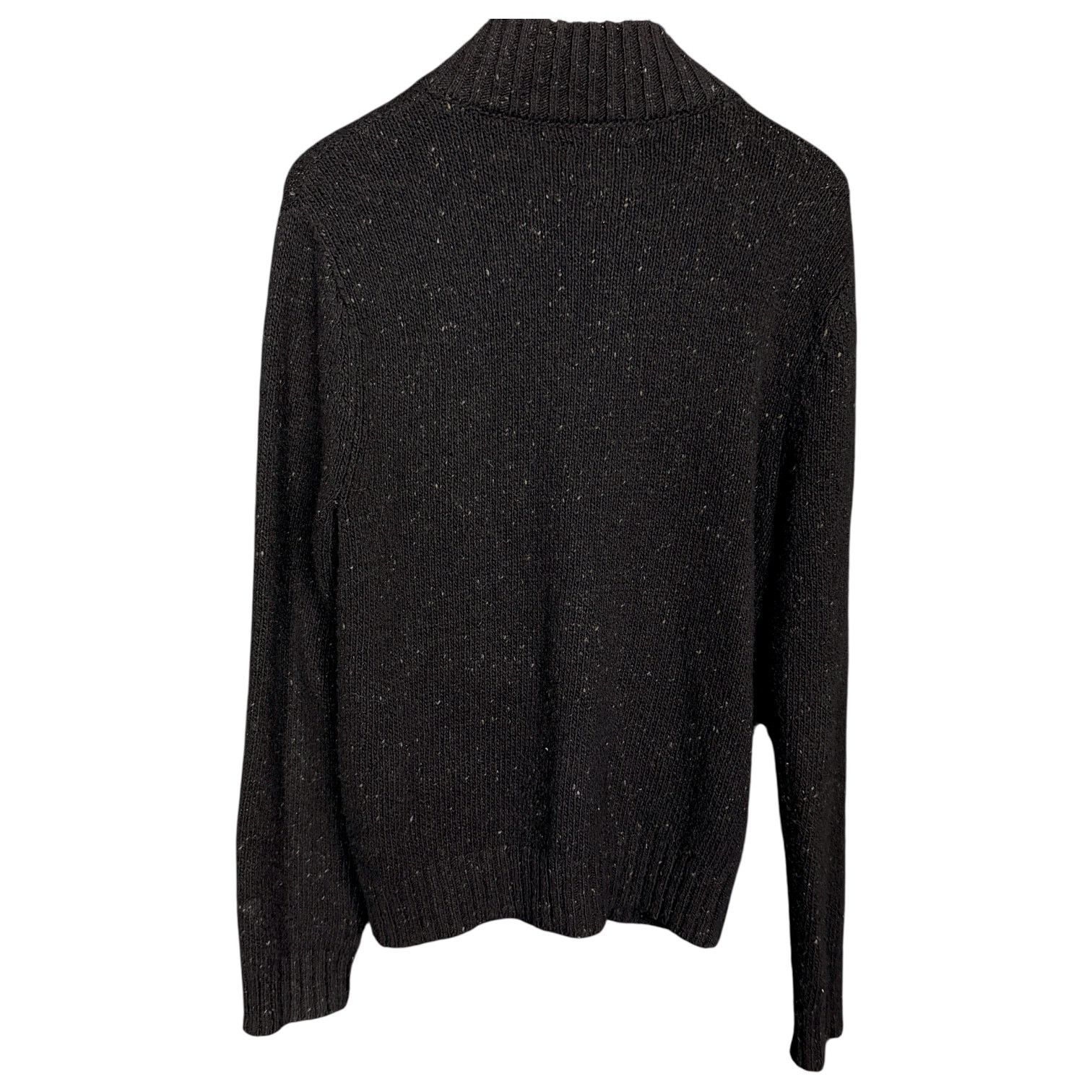 Lucky Brand Lucky Brand Cardigan Sweater Men's S Black Cable Knit Mock Size US S / EU 44-46 / 1 - 6 Thumbnail