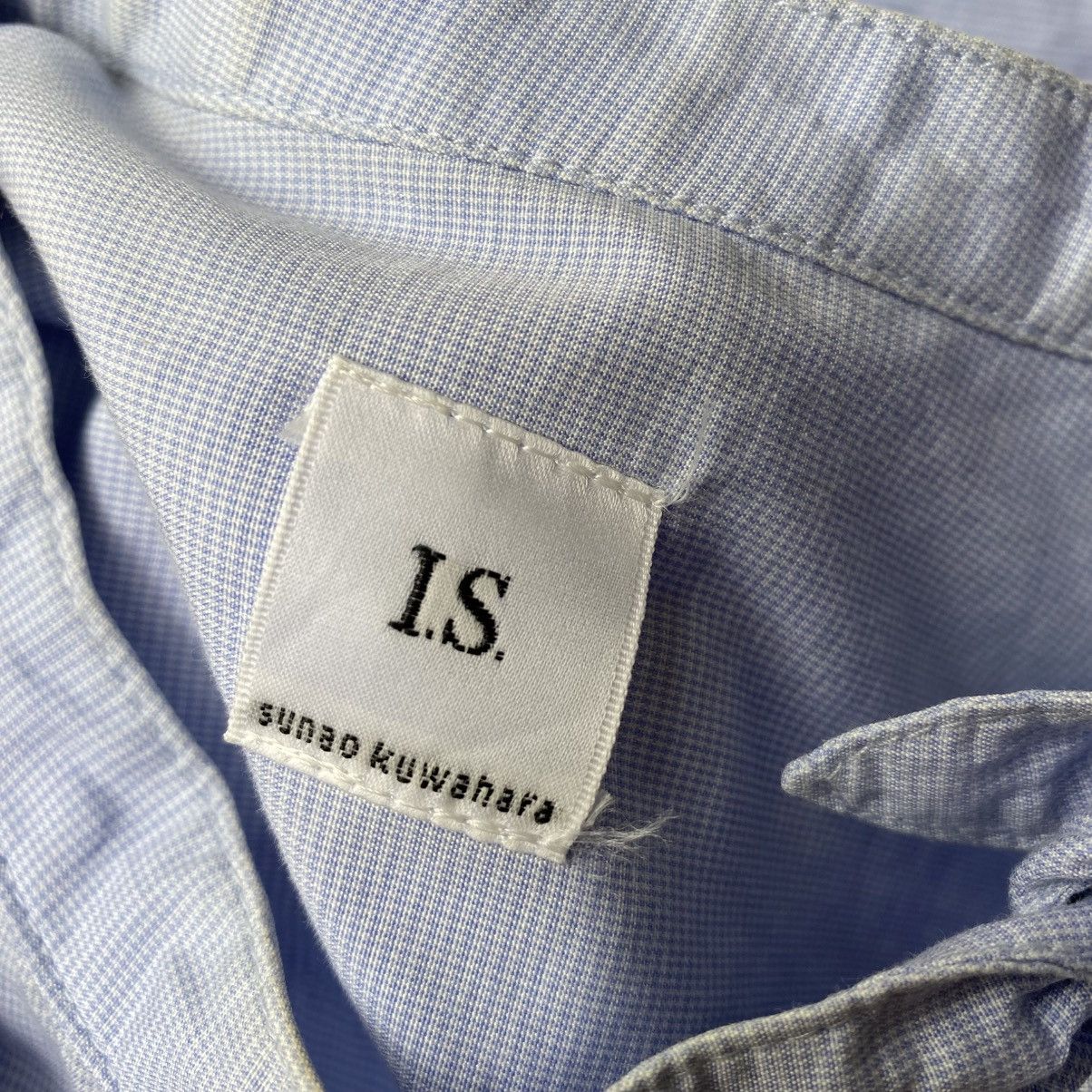 Issey Miyake I.S. Light Blue Asymmetrical Button-Up Blouse Size M / US 6-8 / IT 42-44 - 9 Thumbnail