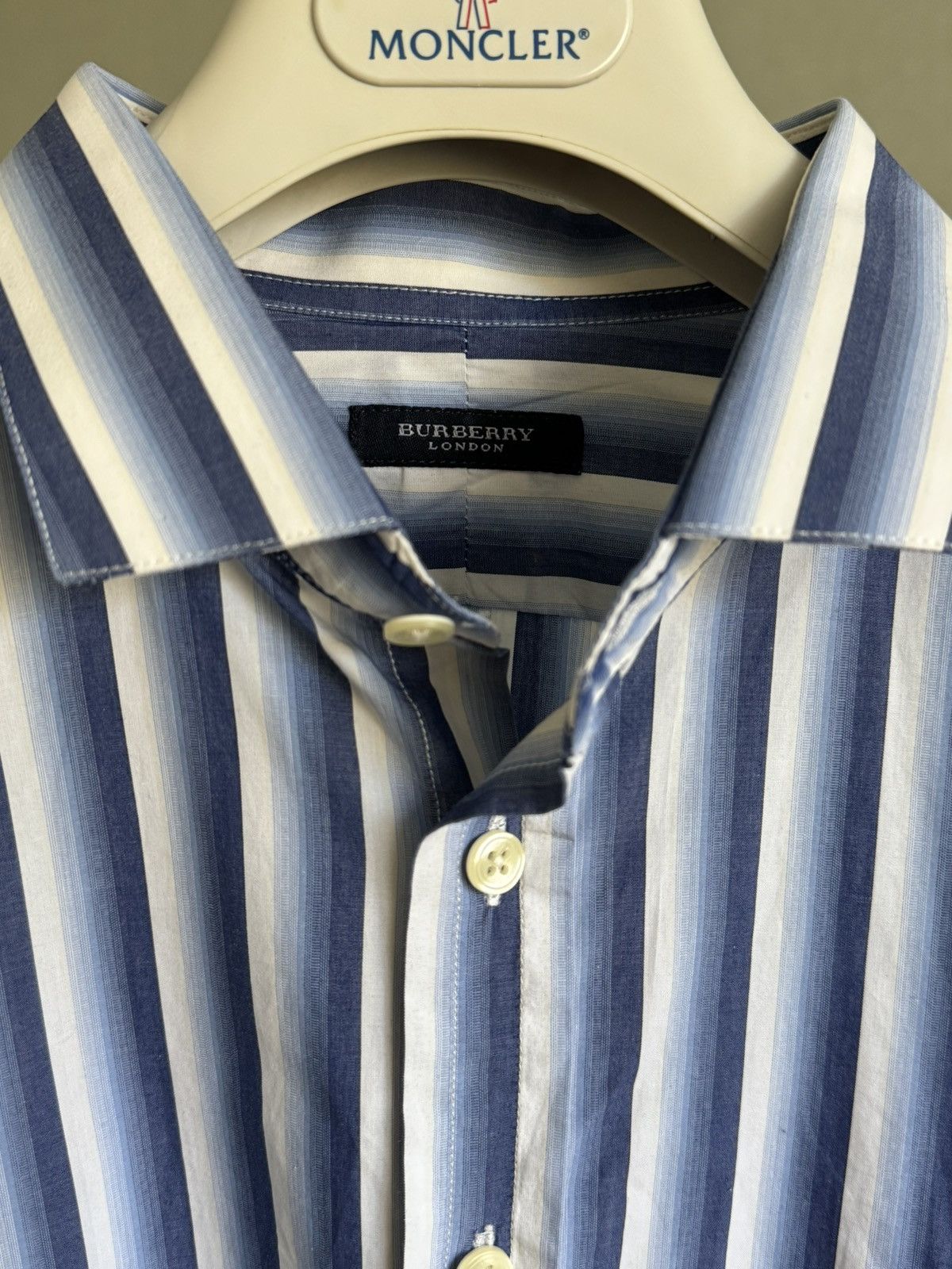 Burberry Burberry made in UK stripped shirt Size US XL / EU 56 / 4 - 4 Thumbnail