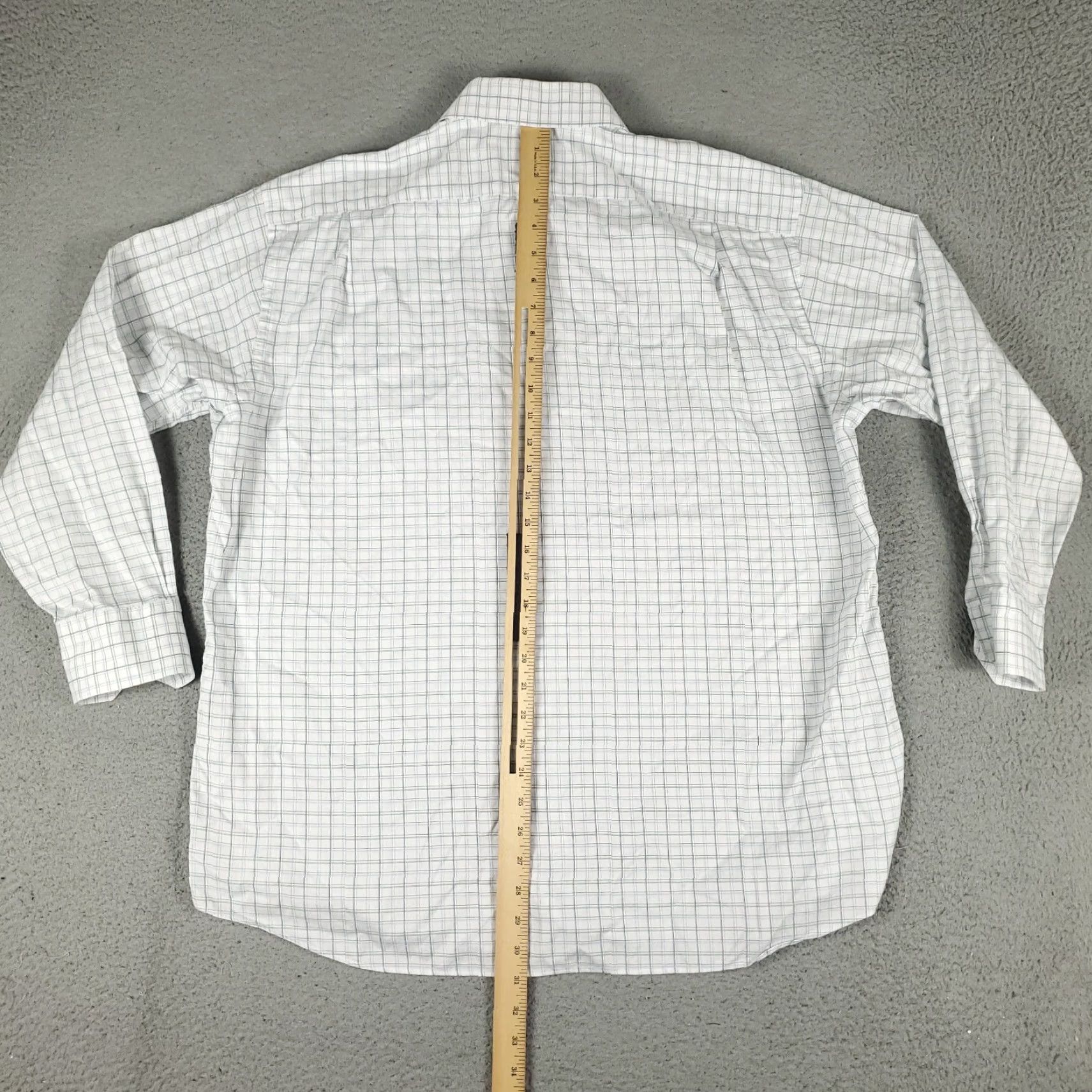 Tommy Bahama Tommy Bahama Dress Shirt Mens 17 Blue White Plaid Long Sleeve Button Up Casual Size 46R - 3 Thumbnail