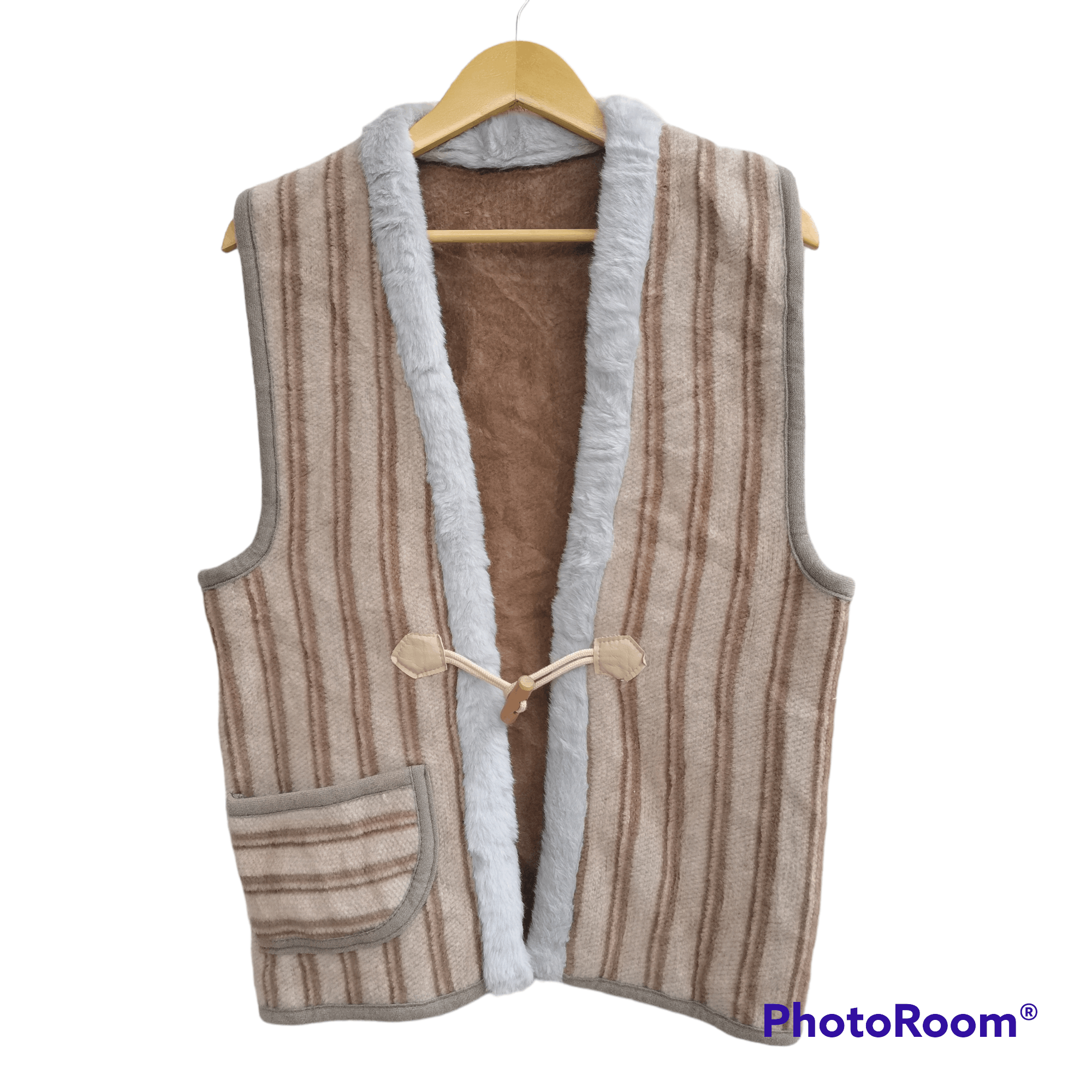 Japanese Brand × Vintage Vintage Rare🔥Japanese Brand Sleeveless Stripes Kimono Size US M / EU 48-50 / 2 - 1 Thumbnail