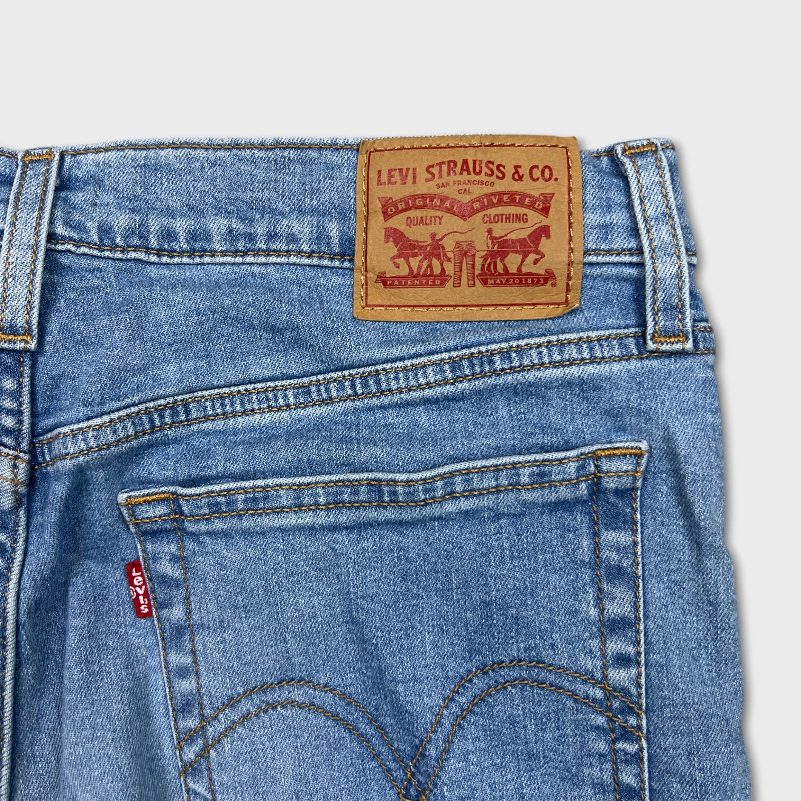 Levi's × Vintage Levi's Wedgie Skinny Jeans 32x26 Thrashed High Rise Denim Size 32" / US 10 / IT 46 - 9 Thumbnail
