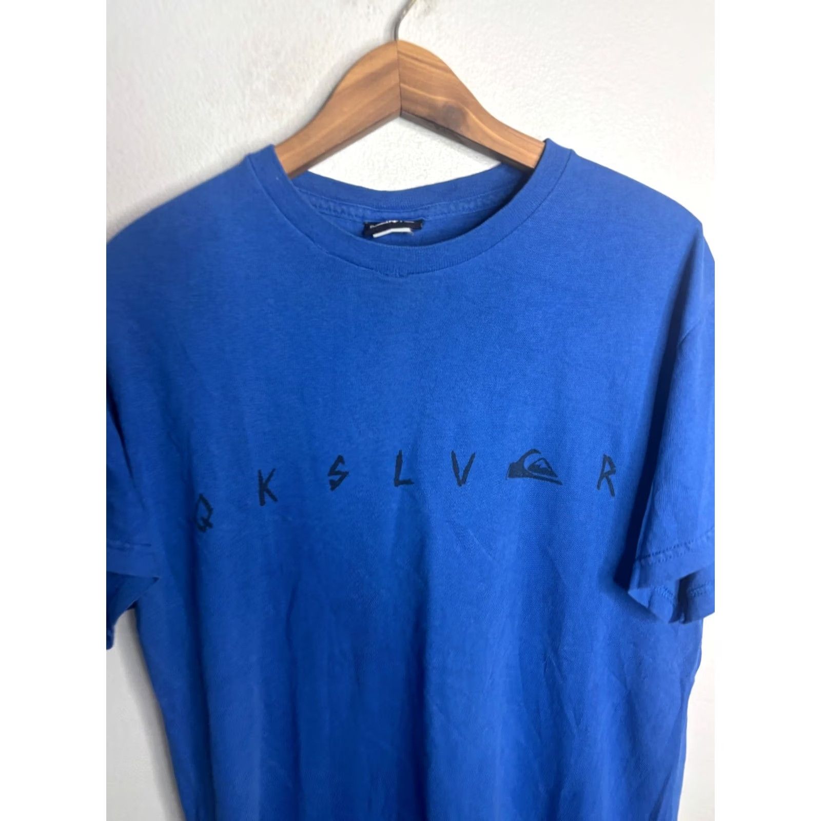 Quiksilver VINTAGE Quiksilver Shirt Y2K Mens L Blue Solid Graphic T-Shirt Surf 2000s Size US L / EU 52-54 / 3 - 2 Thumbnail
