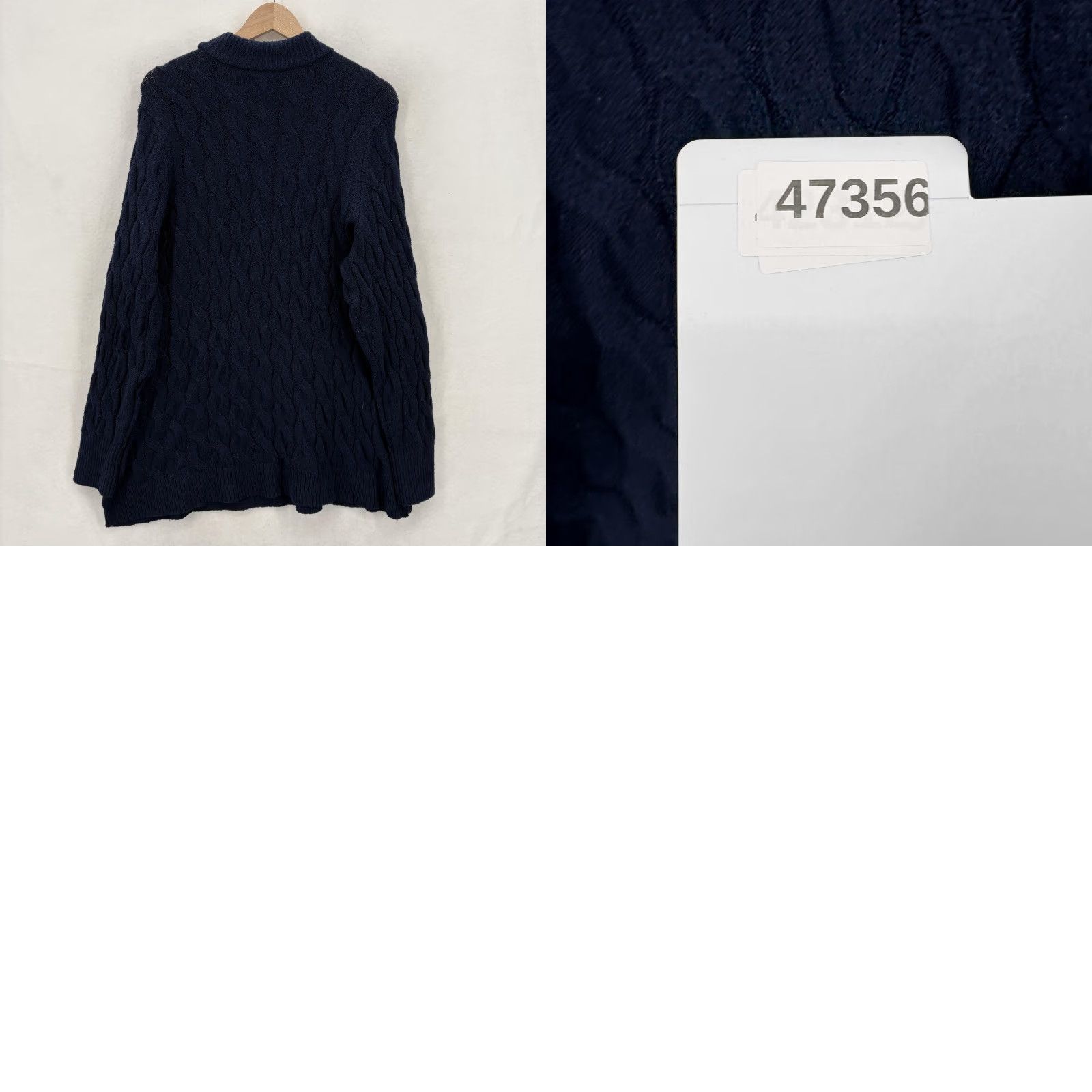 Croft & Barrow Croft & Barrow Sweater Womens 2X Blue Cable Knit Mock Neck Pullover NWT Plus Size XXL / US 16-18 / IT 52-54 - 9 Thumbnail