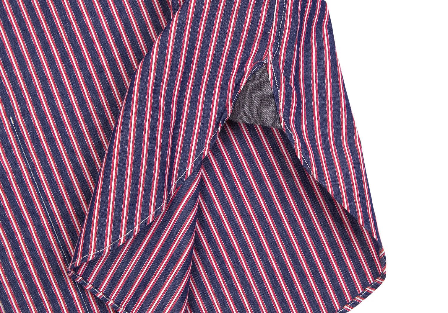 Junya Watanabe Striped Panel Shirt in Navy and Red, Size XS Size US XS / EU 42 / 0 - 9 Thumbnail