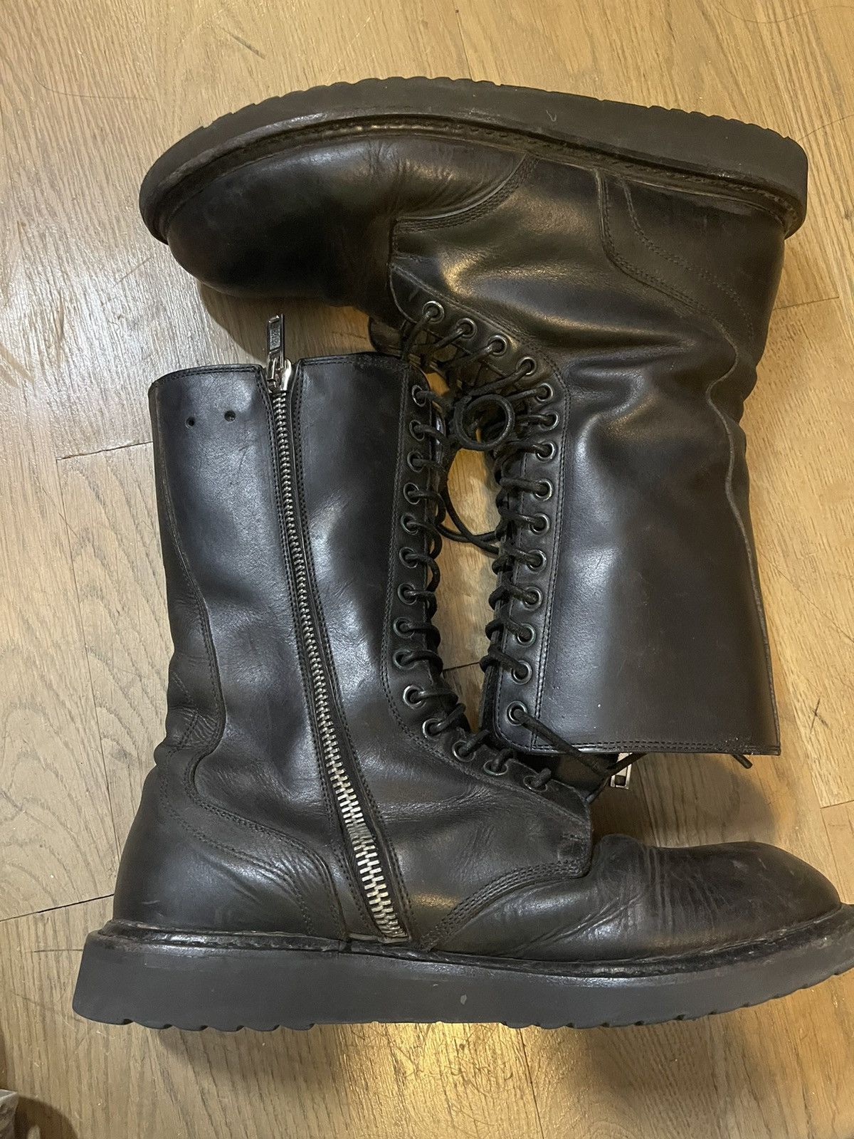 RICK OWENS combat boots 42