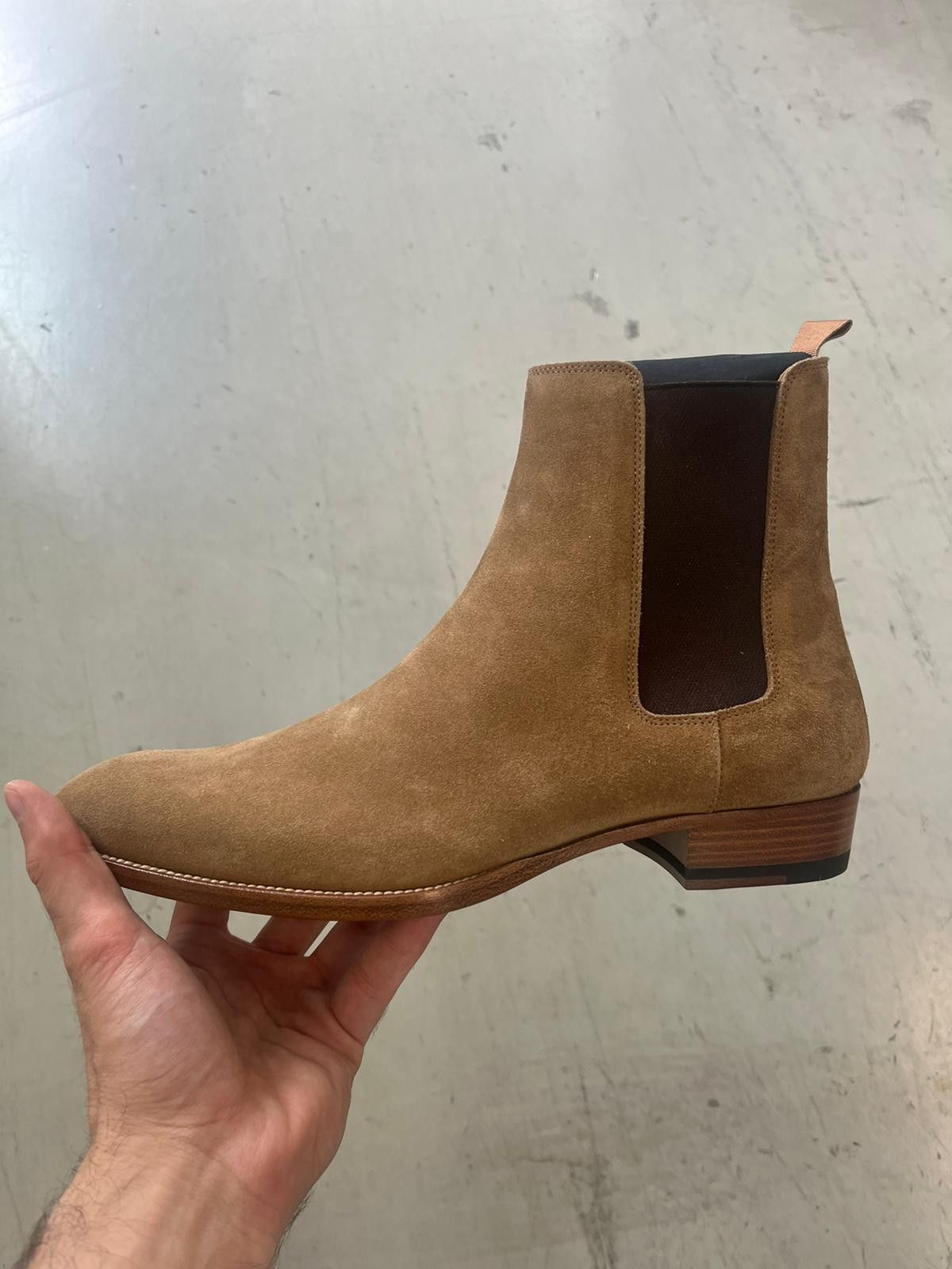 Saint Laurent Paris o1alsim1 Classic Wyatt Chelsea Boots in Brown Size US 11 / EU 44 - 3 Thumbnail