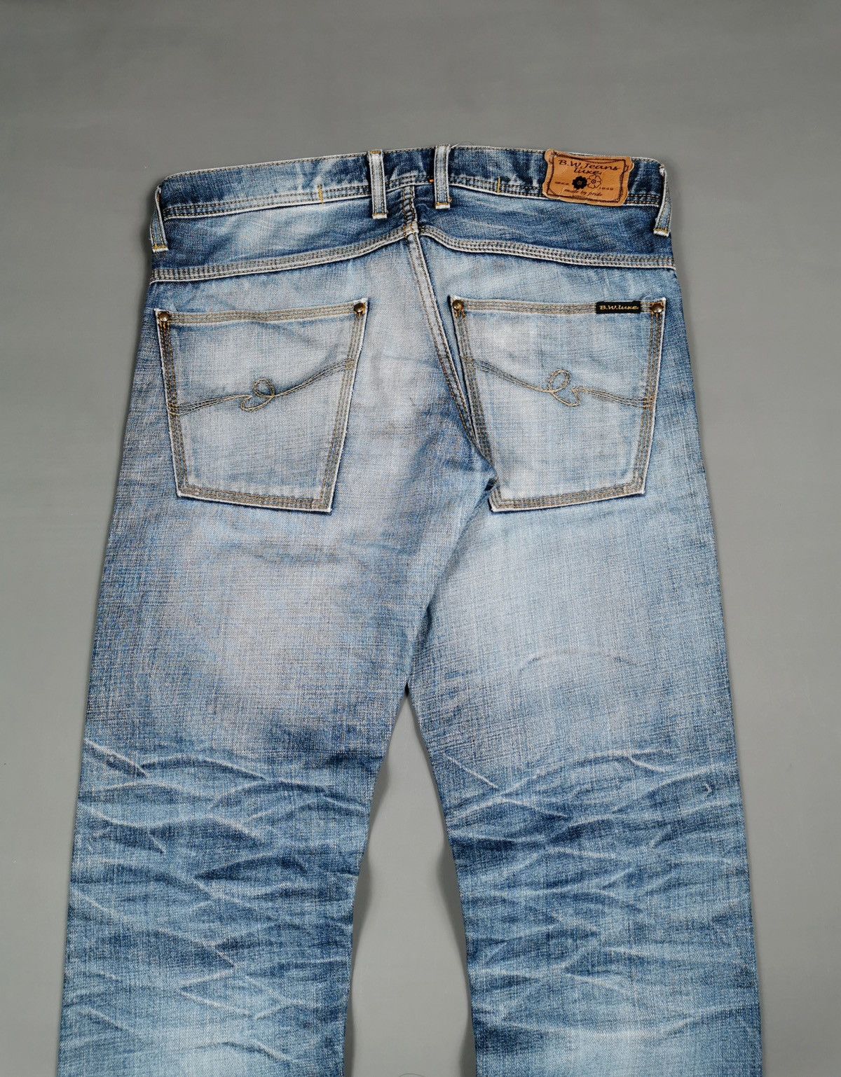 Kapital Twist Leg Shoecut Blue Way Japan Distressed Jeans Size US 34 / EU 50 - 5 Thumbnail