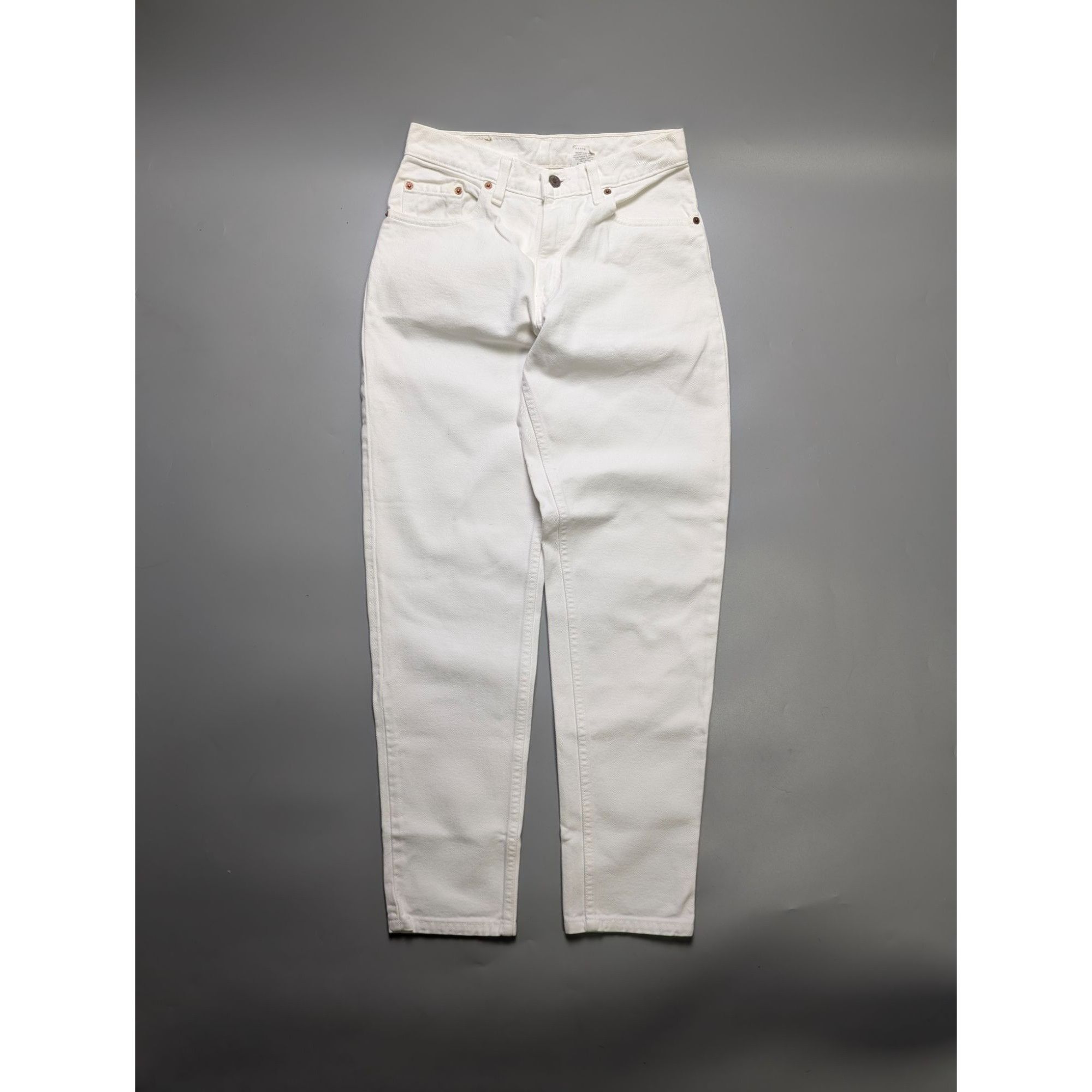 Levi's Levi's 550 Made in USA White Denim Jeans Pants Size 27" / US 4 / IT 40 - 1 Thumbnail