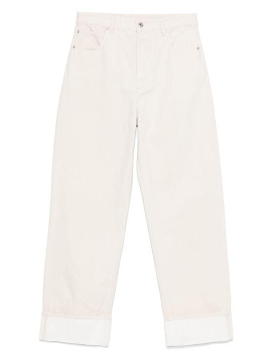 Bottega Veneta BOTTEGA VENETA Women Denim Pants 824659 V5DV09247 White Size 27" / US 4 / IT 40 - 1 Thumbnail