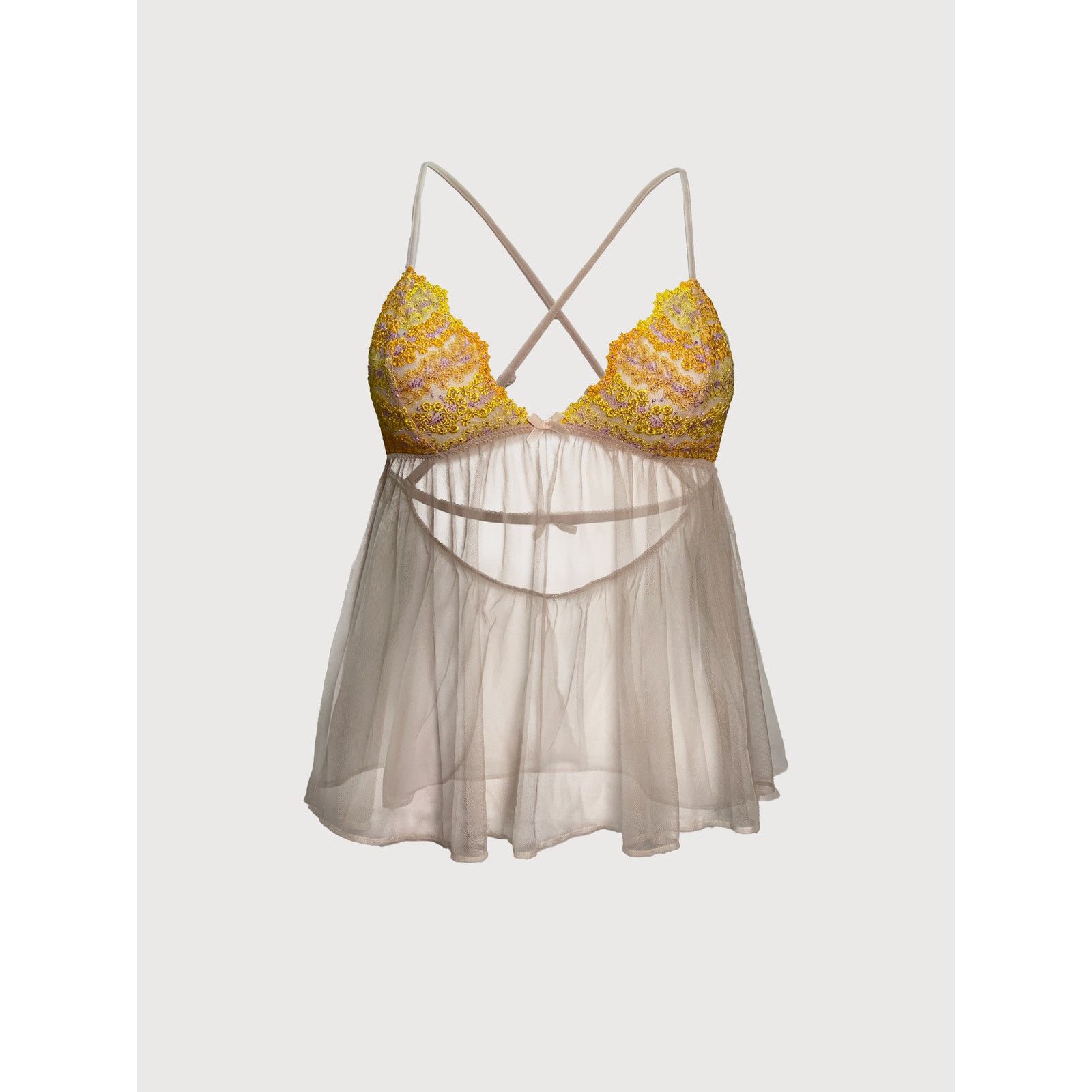 Victoria's Secret Victoria's Secret Sheer Mesh Babydoll Top – Small Size S / US 4 / IT 40 - 1 Thumbnail
