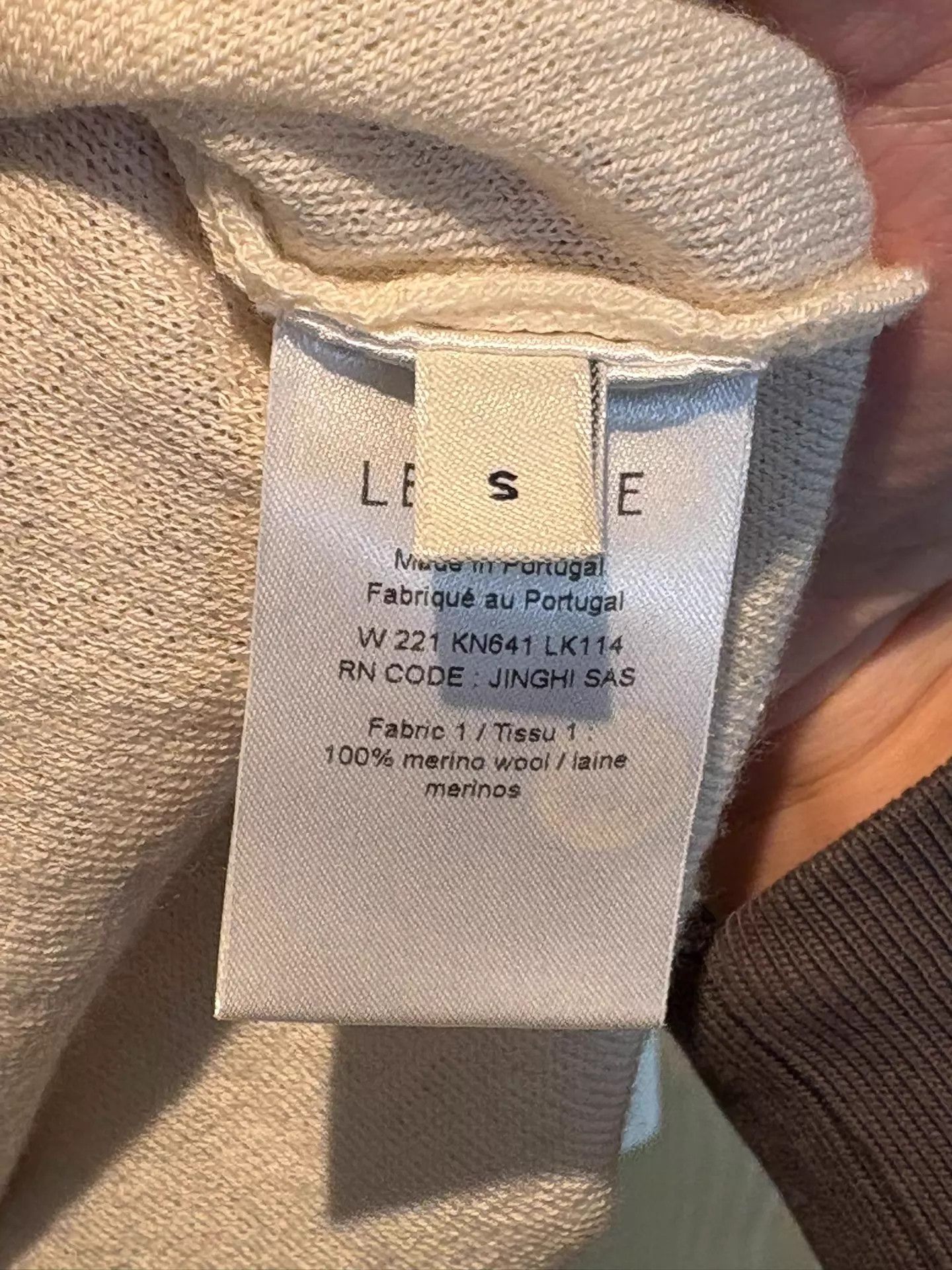 Lemaire LEMAIRE Ivory 100% Merino Wool Cardigan S Portugal Size US S / EU 44-46 / 1 - 4 Thumbnail