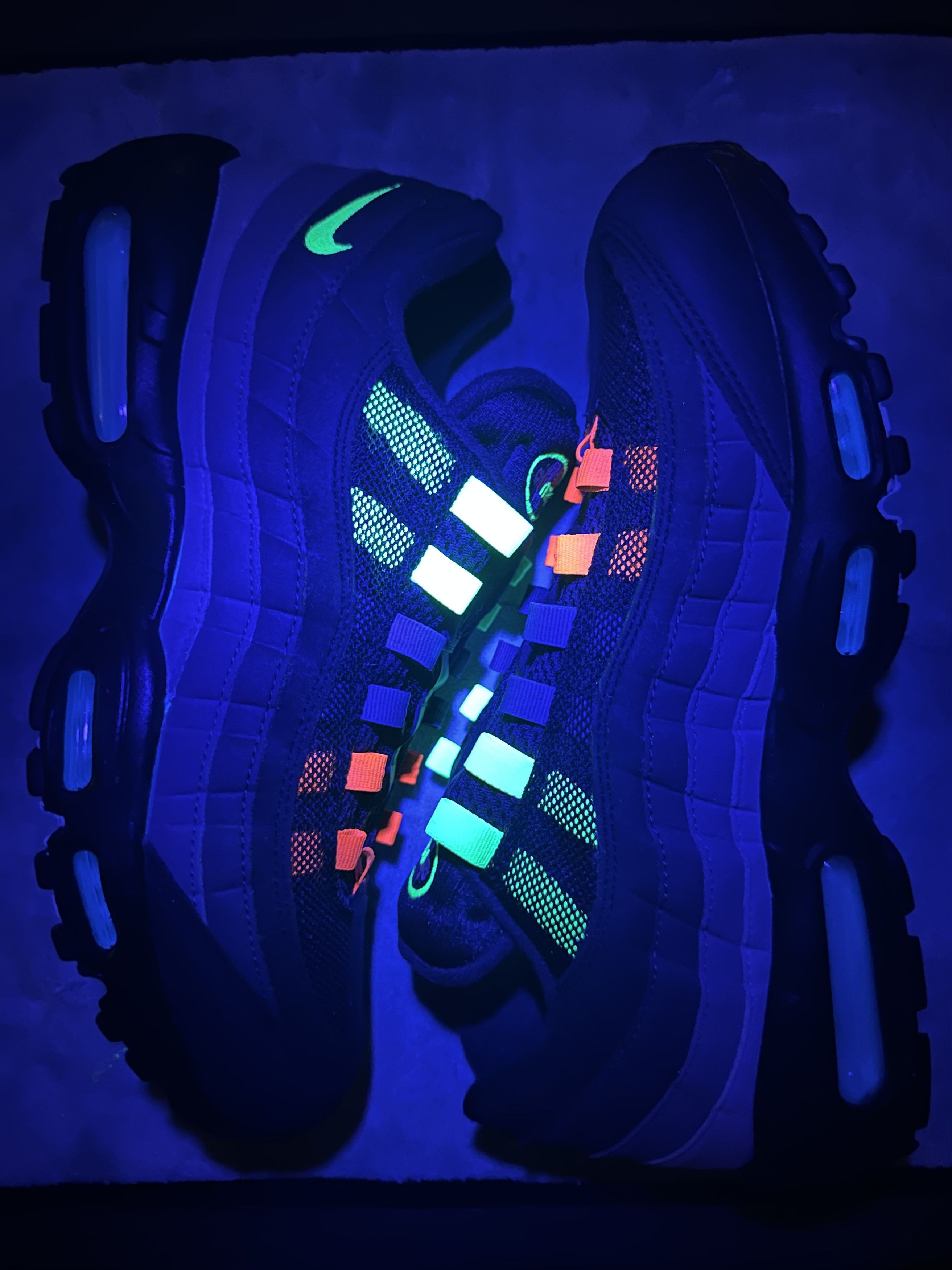 Nike Nike Air Max 95 Custom Reverse Greedy - Neon Size 10 Size US 10 / EU 43 - 14 Thumbnail