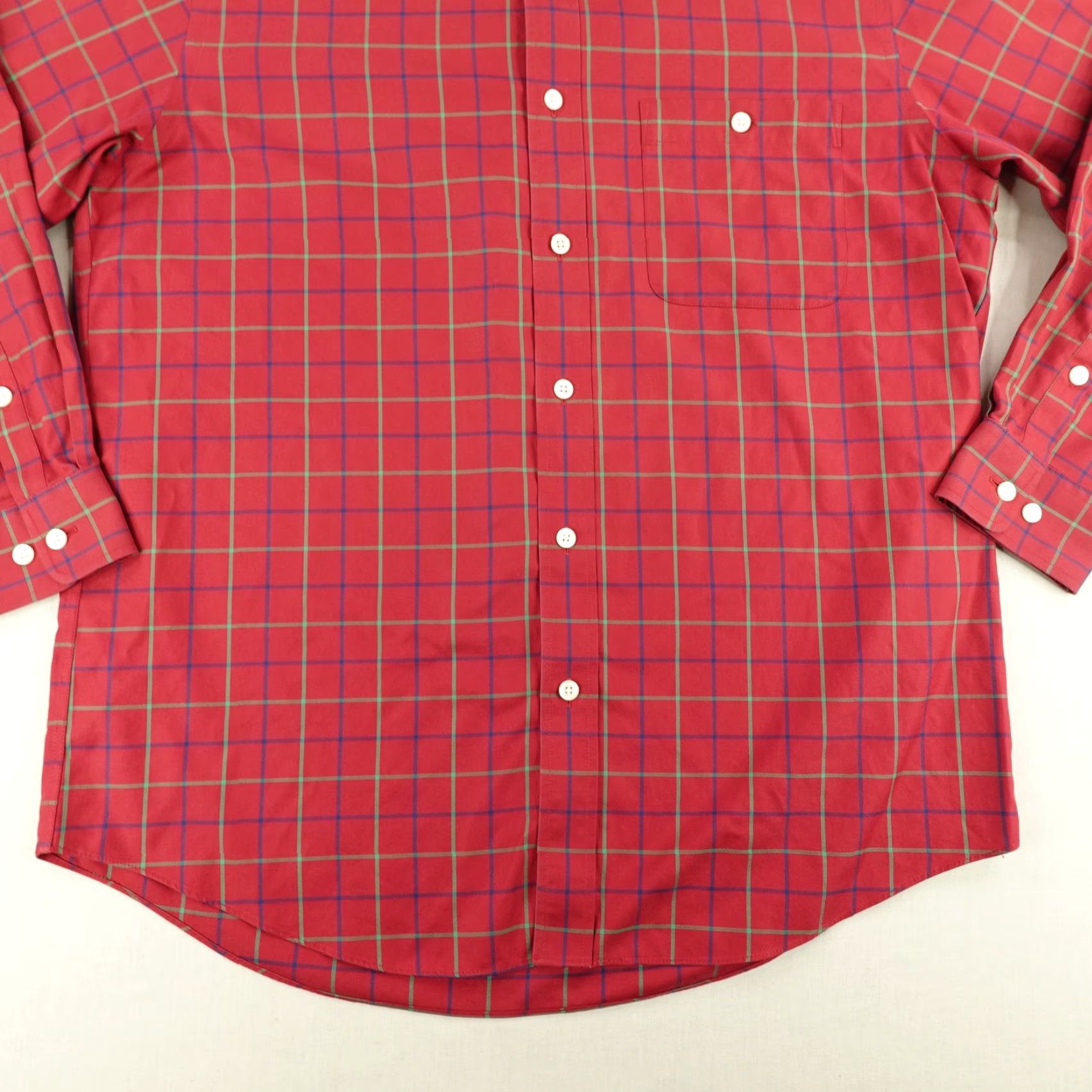 Orvis VINTAGE Orvis Shirt Mens Large Red Green Plaid Button-Up Long Sleeve Cotton Outdoor Classic Size US L / EU 52-54 / 3 - 4 Thumbnail