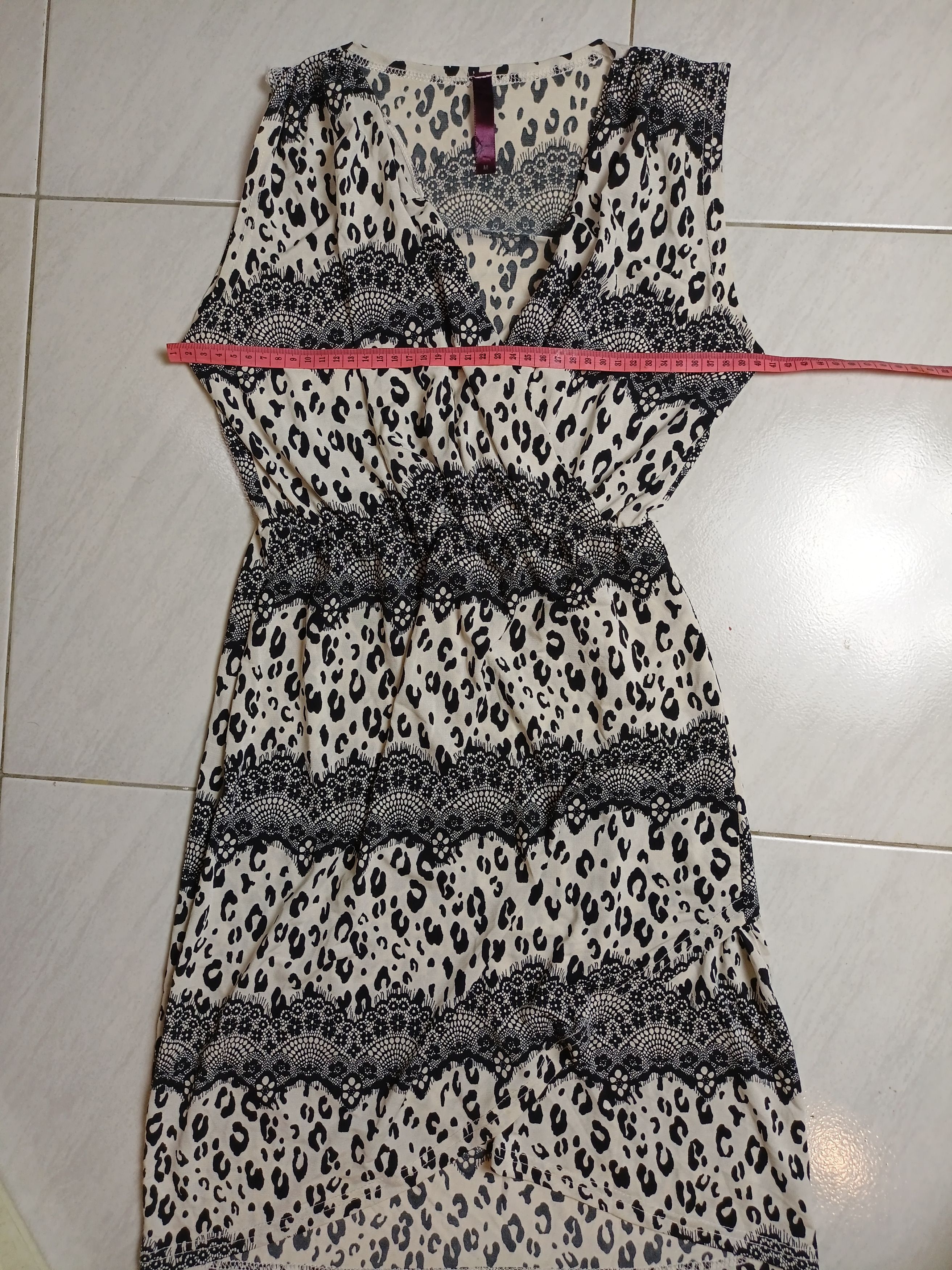 Designer × DressCamp × Japanese Brand GUMZZI Women's Sleeveless Dress Leopard Print Size M / US 6-8 / IT 42-44 - 5 Thumbnail