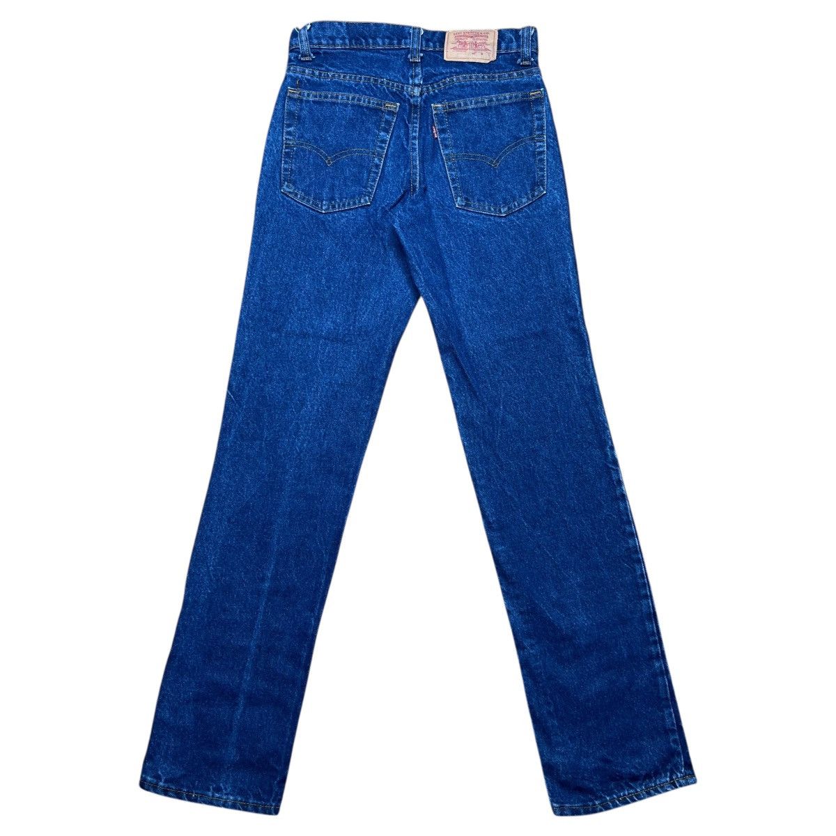 Levi's Vtg 1980s Levi’s 720 Zipper Fly Student USA Blue Denim Pants Size 27" / US 4 / IT 40 - 2 Thumbnail