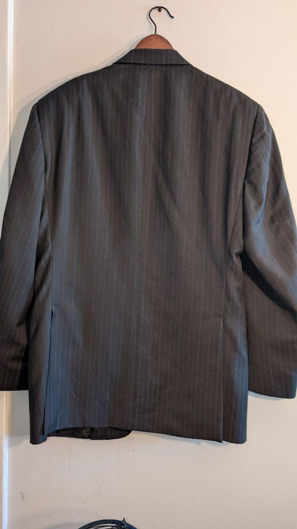 Kenneth Cole Kenneth Cole Gray Pinstripe Sport Coat 40R, Mens Size 40R - 6 Thumbnail