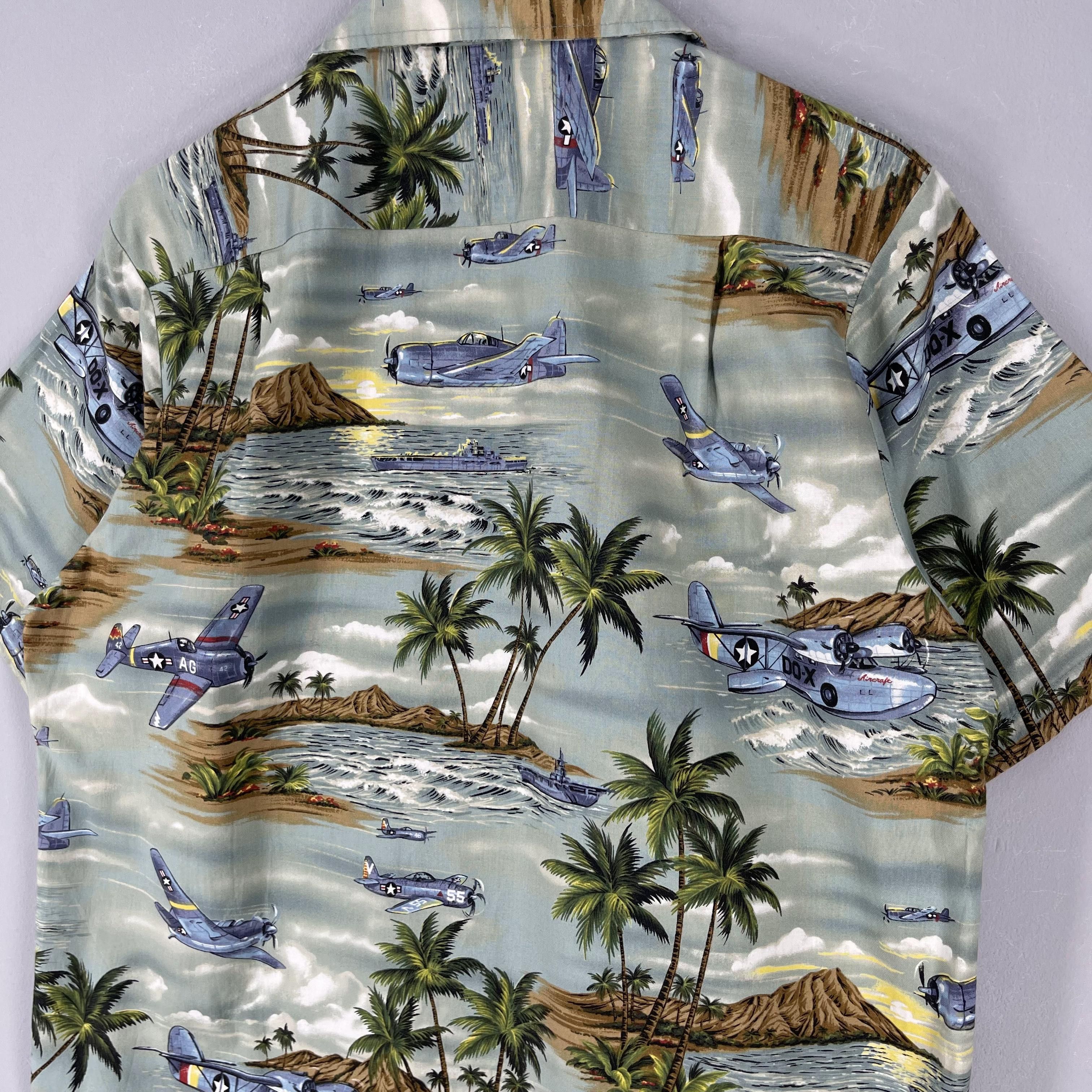 Vintage Vintage 90s Hawaiian Honolulu Beach American Flying Squad Size US M / EU 48-50 / 2 - 8 Thumbnail