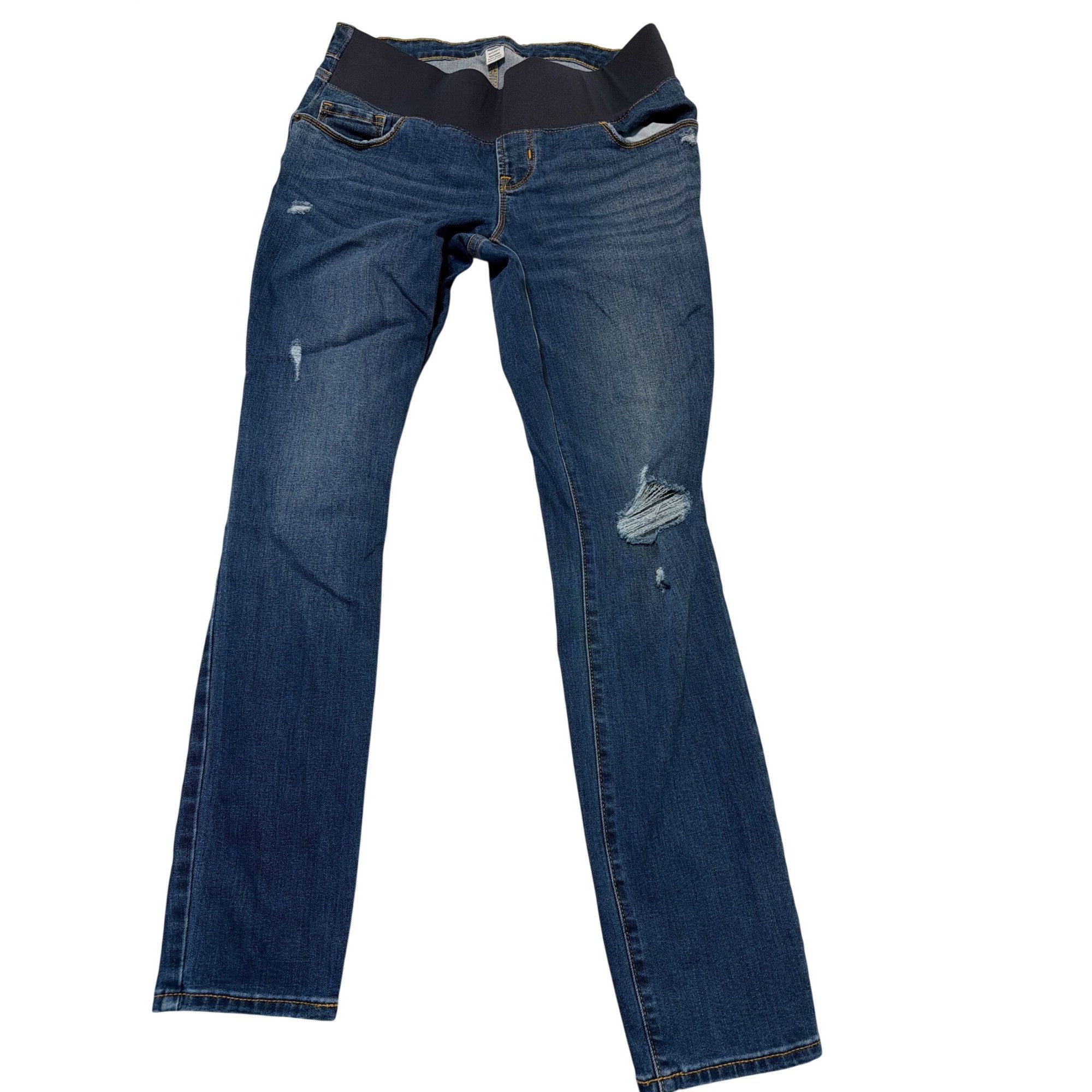 Old Navy Old Navy Maternity Rockstar Super Skinny Jeans Front Low Pan Size 28" / US 6 / IT 42 - 1 Thumbnail