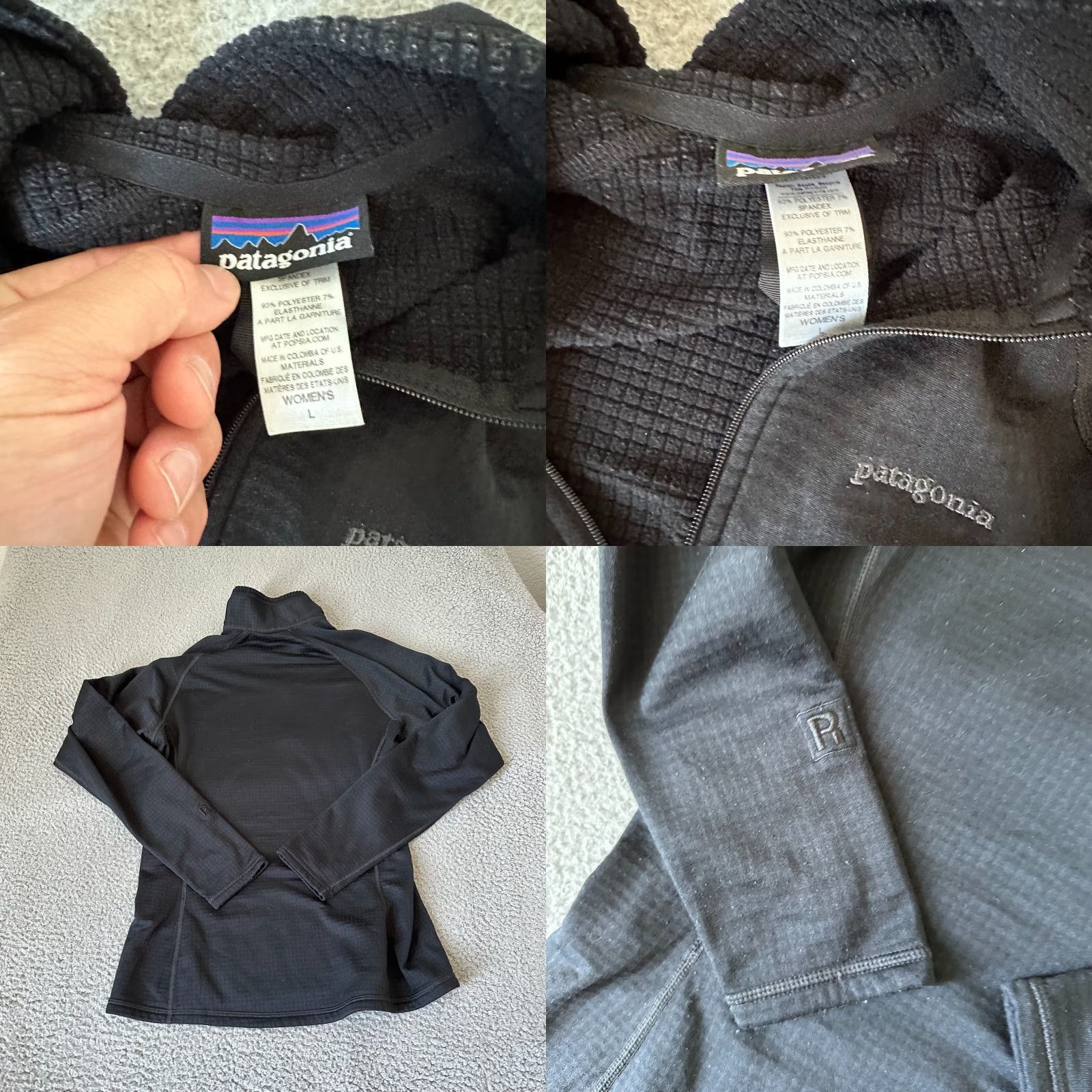 Patagonia Patagonia Sweatshirt Womens L Black Fleece 1/4 Zip Spandex Polyester Pullover Mock Neck 80s 90s All Seasons Womens Size L / US 10 / IT 46 - 8 Thumbnail