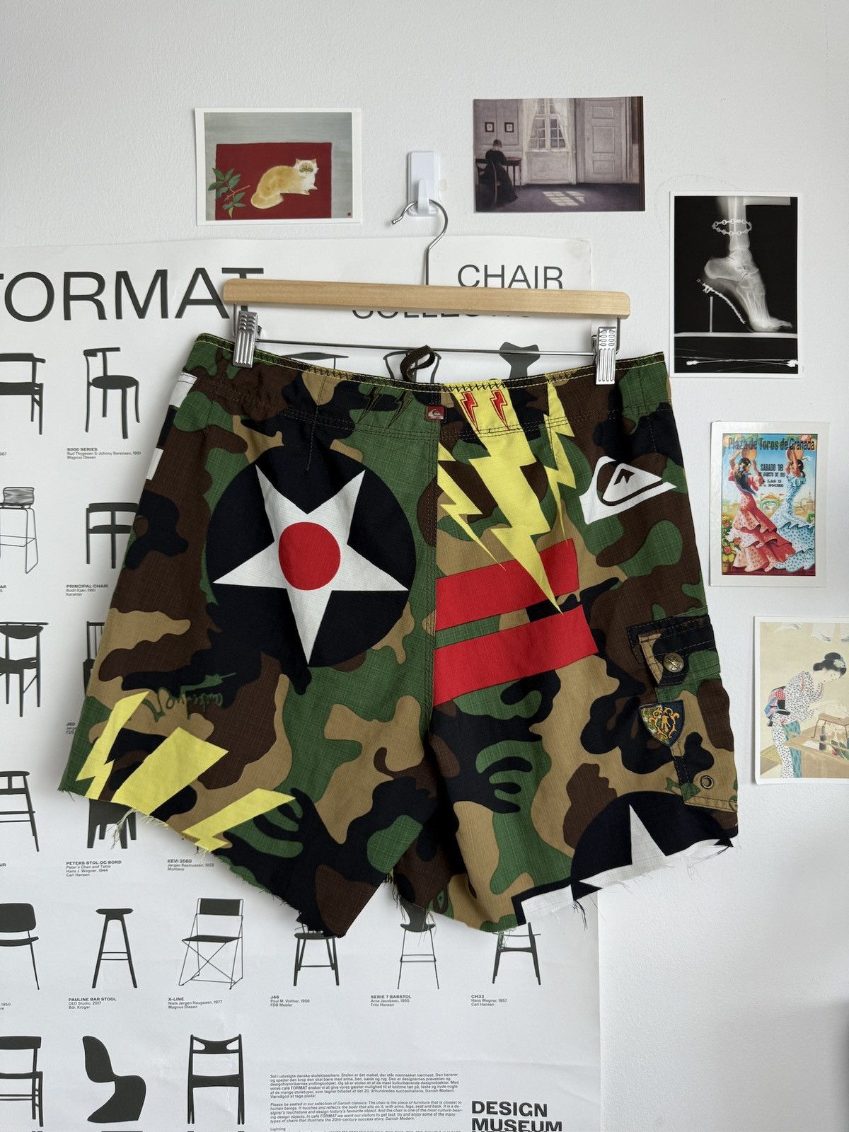 Quiksilver Vintage y2k Quiksilver camo shorts 32 opium surf skate usa Size US 32 / EU 48 - 2 Thumbnail