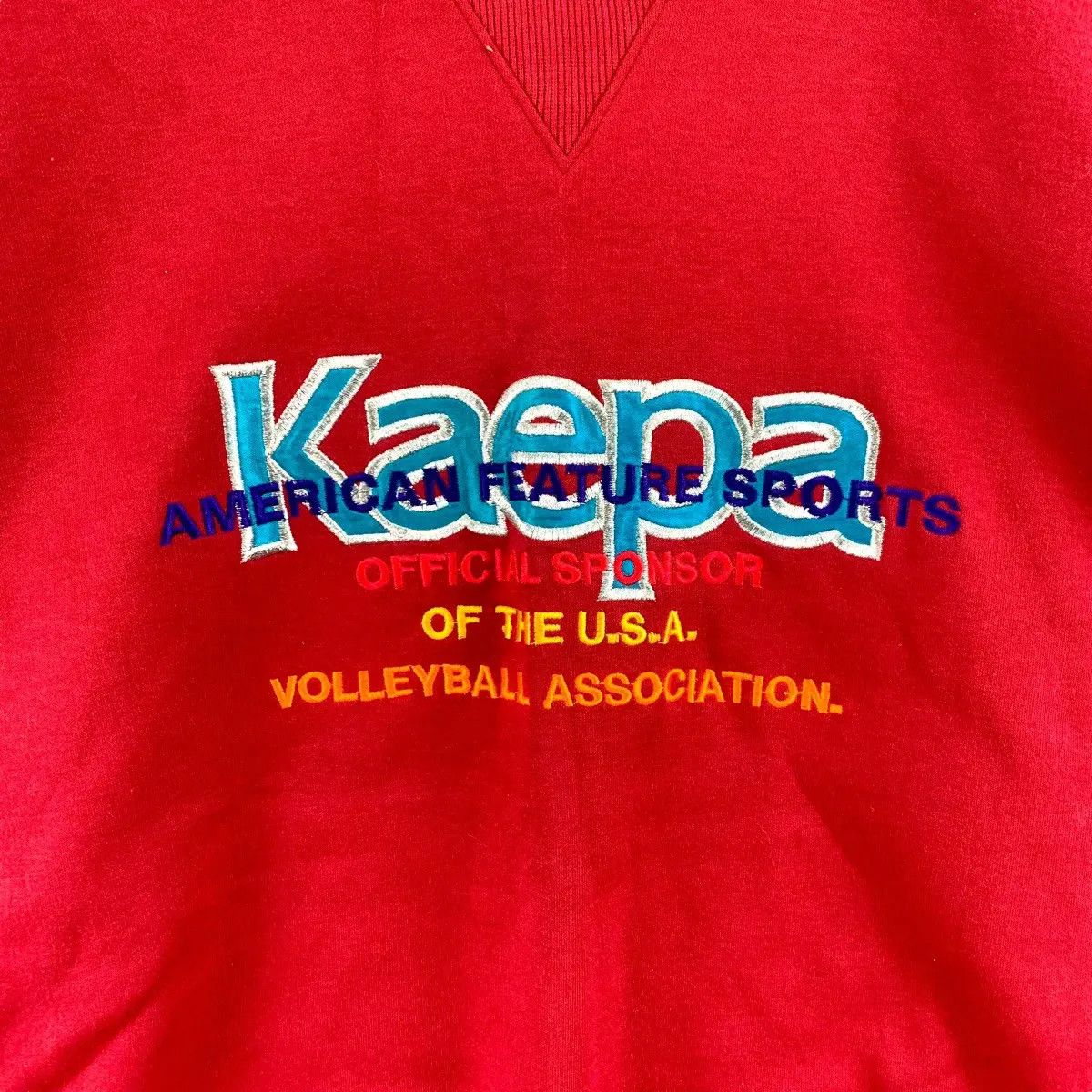 Vintage Vintage KAEPA USA VOLLEYBALL Embroidered Sweatshirt Size L / US 10 / IT 46 - 4 Thumbnail