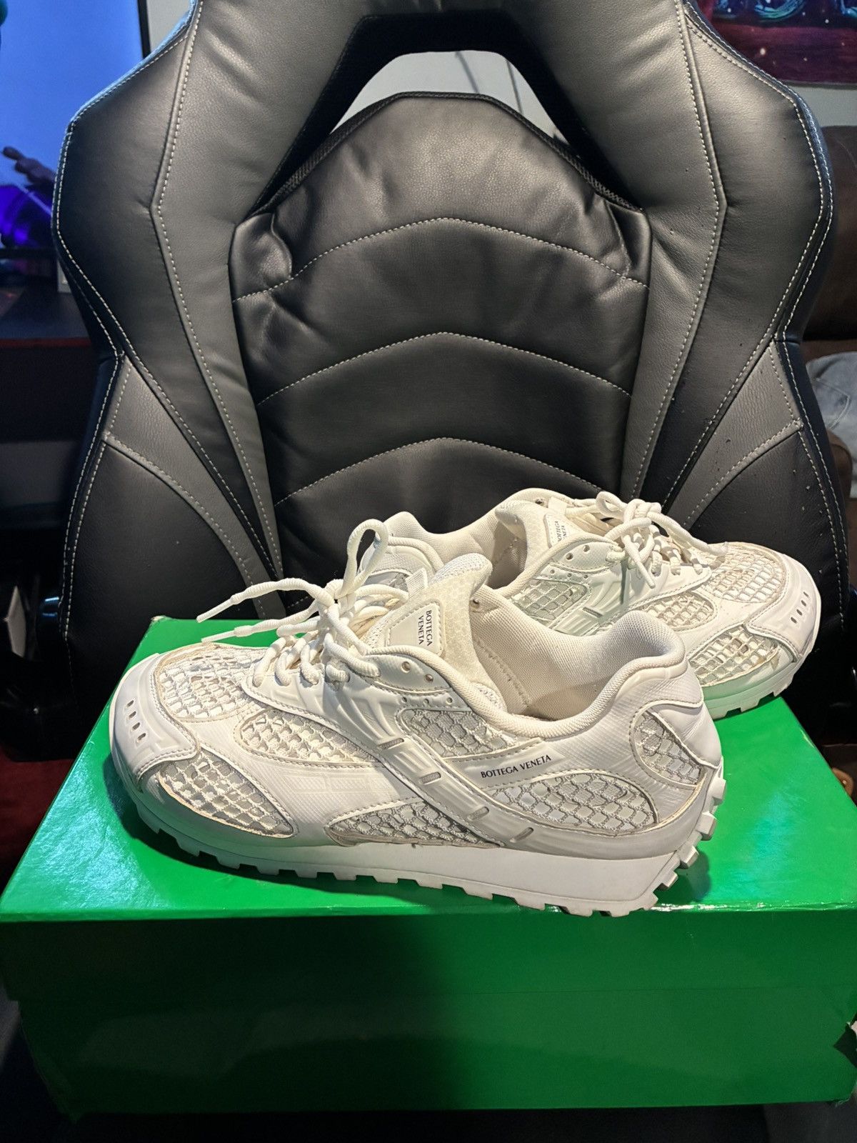 Bottega Veneta Bottega venta all white Size US 10 / EU 43 - 2 Thumbnail