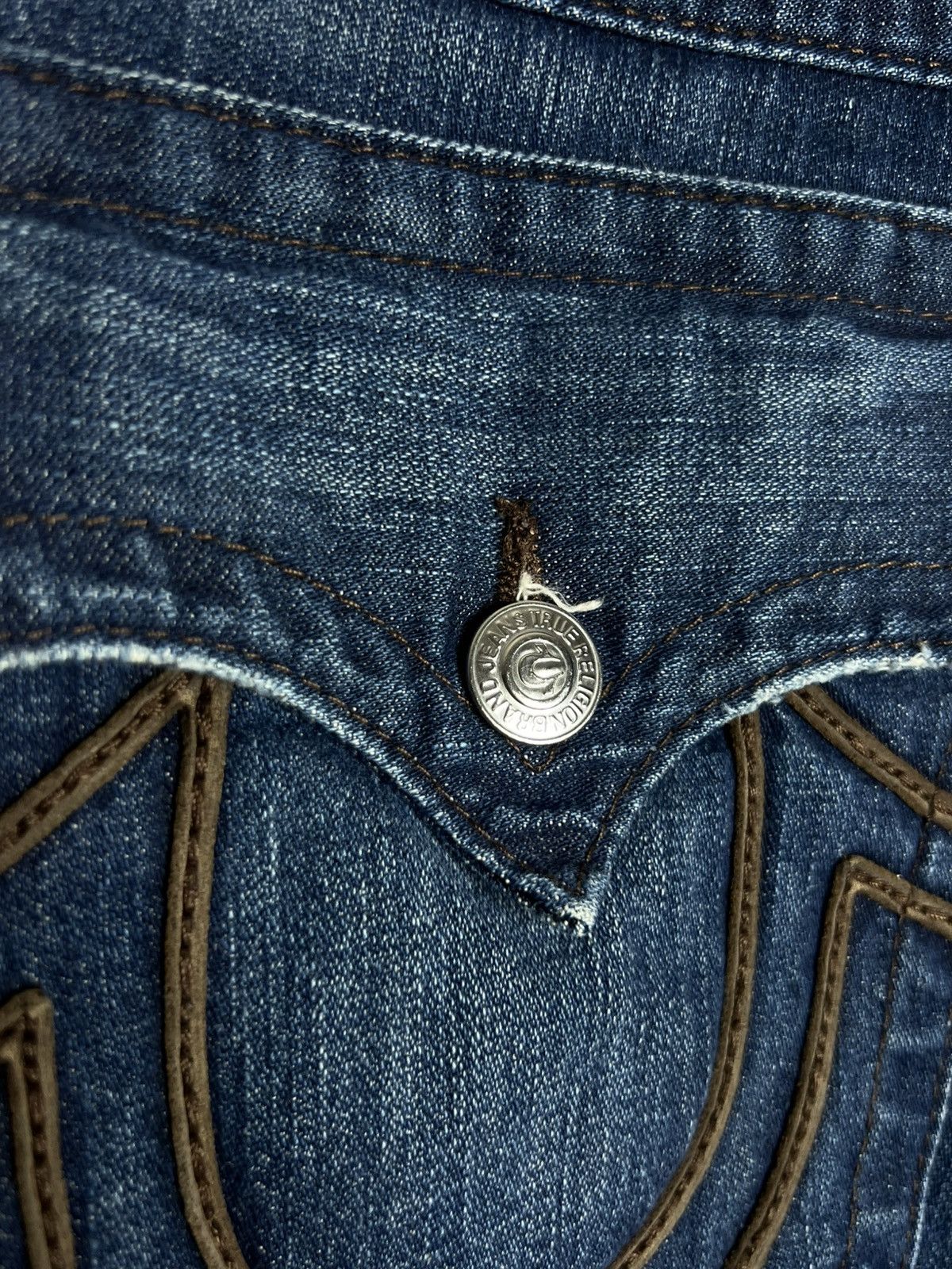 True Religion True Religion Crazy Denim Jeans Rare Japanese Y2K Size US 34 / EU 50 - 4 Thumbnail