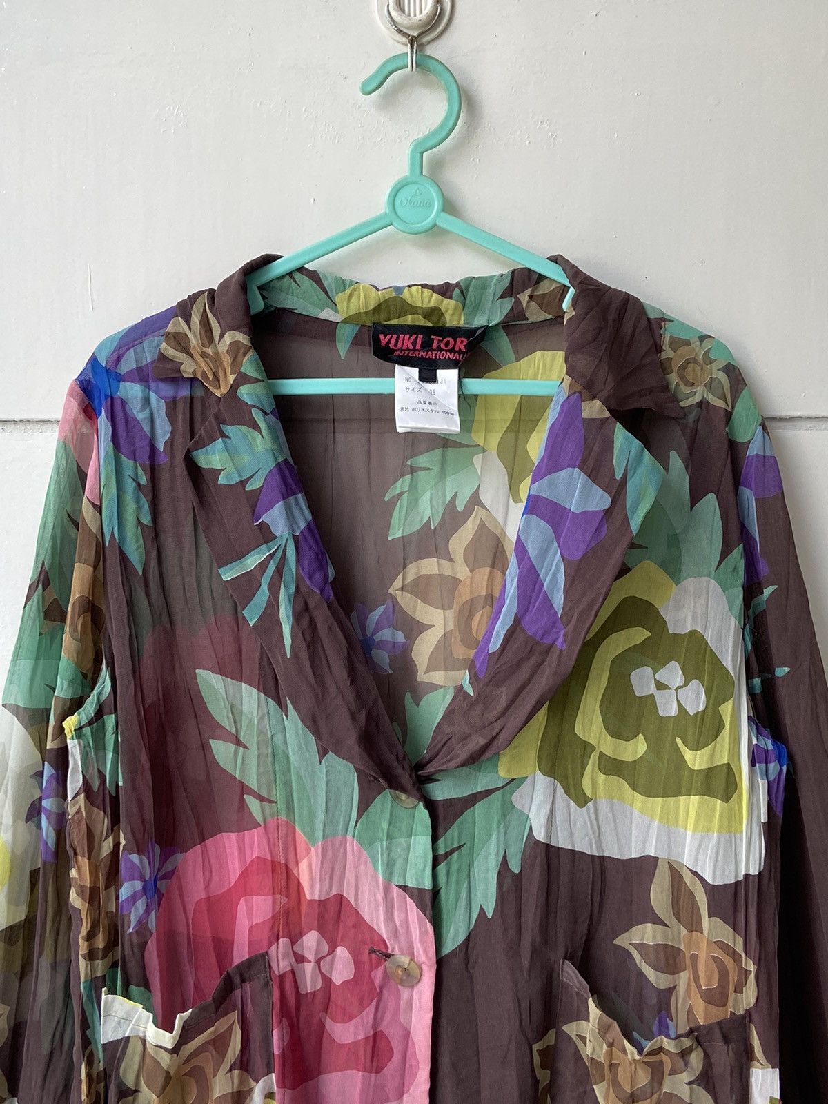 Issey Miyake × Yoshiyuki Konishi YUKI TORII Flower Motive Blazer/Shirt Size S / US 4 / IT 40 - 12 Thumbnail