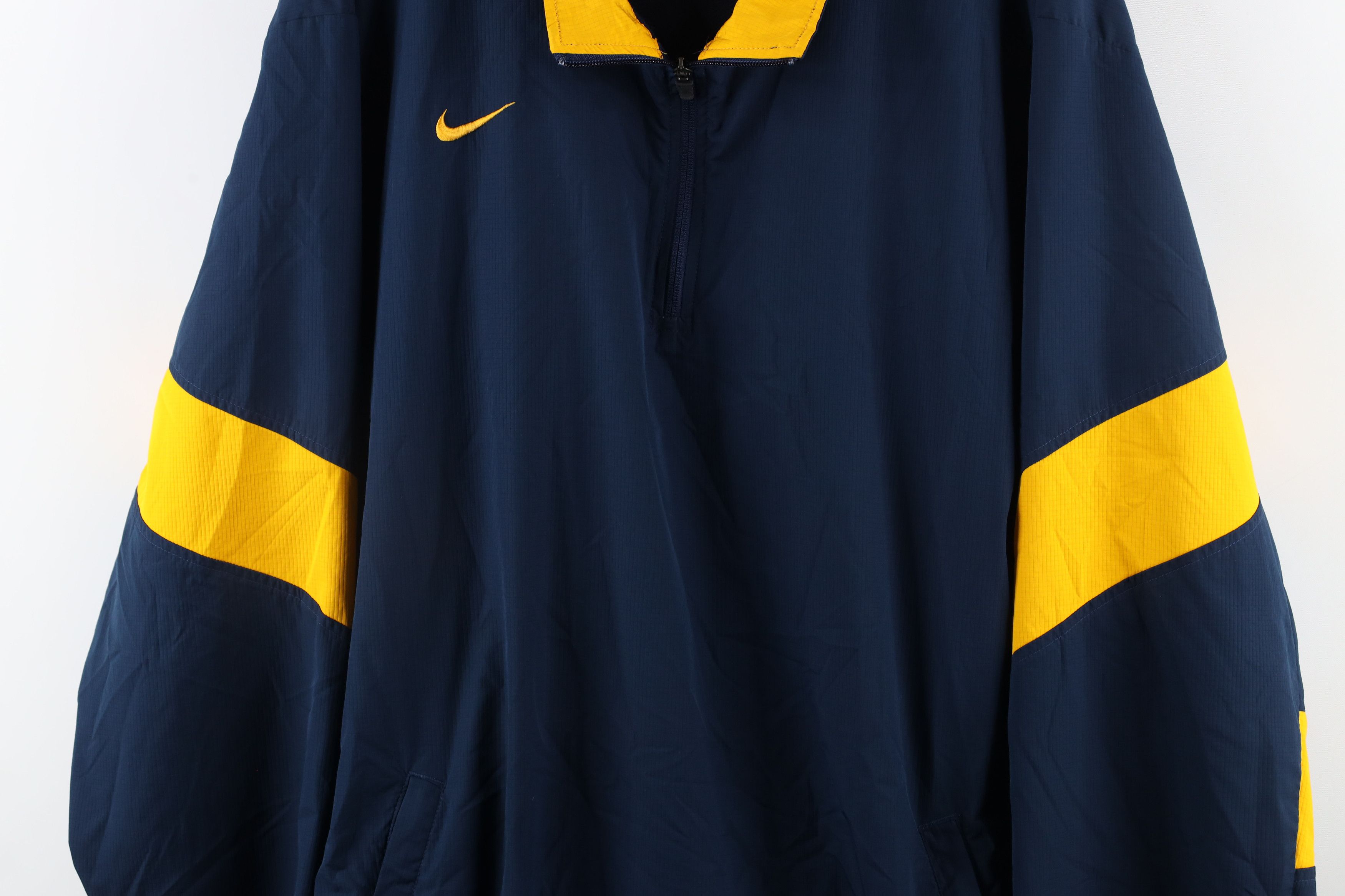 Nike × Vintage Vintage Nike Storm Fit Mini Swoosh Half Zip Jacket Blue Size US XXL / EU 58 / 5 - 3 Thumbnail