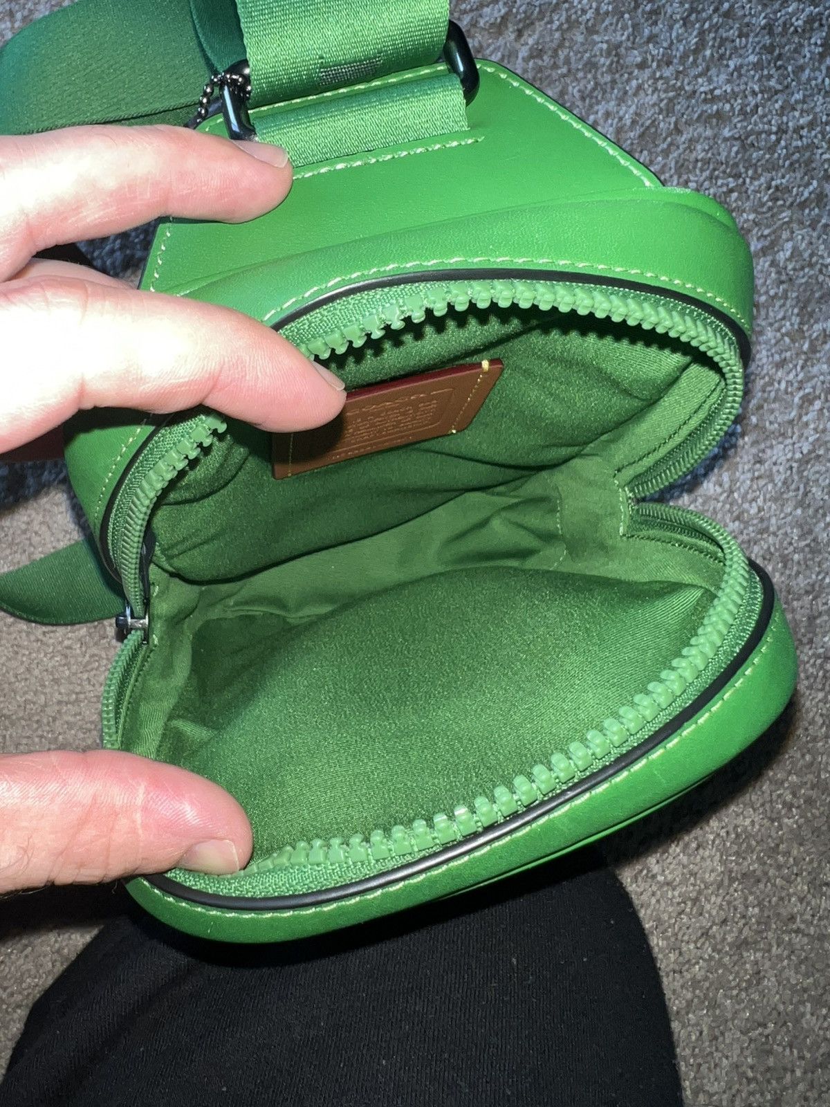 Coach RARE GREEN RACER SLING COACH BAG Size ONE SIZE - 4 Thumbnail