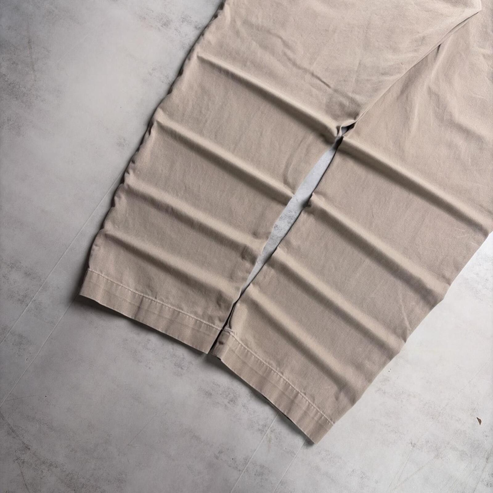 Polo Ralph Lauren Y2K Beige Polo Ralph Lauren Chino Baggy Ethan Pants Size US 40 / EU 56 - 4 Thumbnail