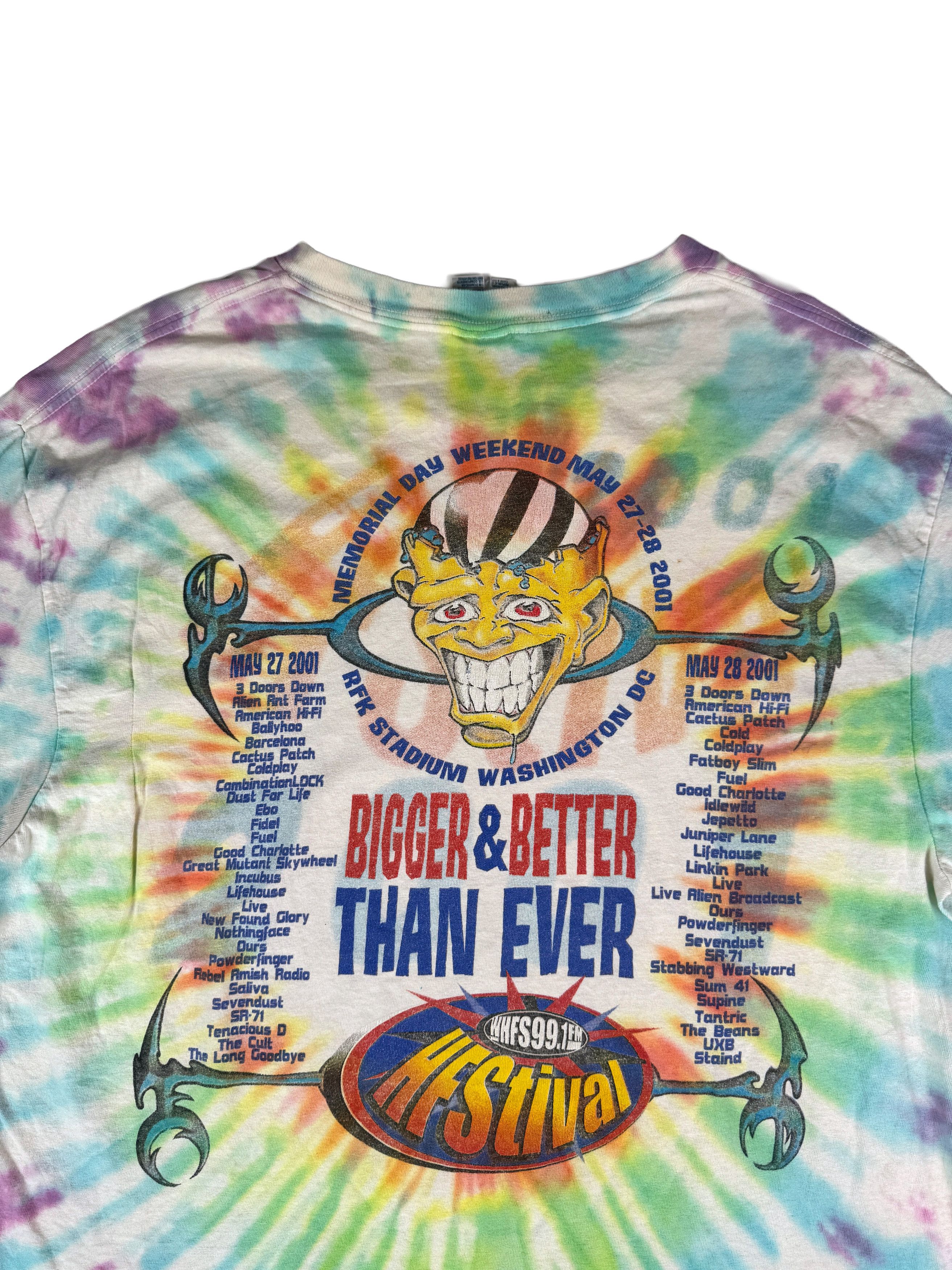Vintage VINTAGE 2001 Summer Music Festival Tie Dye Tee Insane Size US XL / EU 56 / 4 - 3 Thumbnail