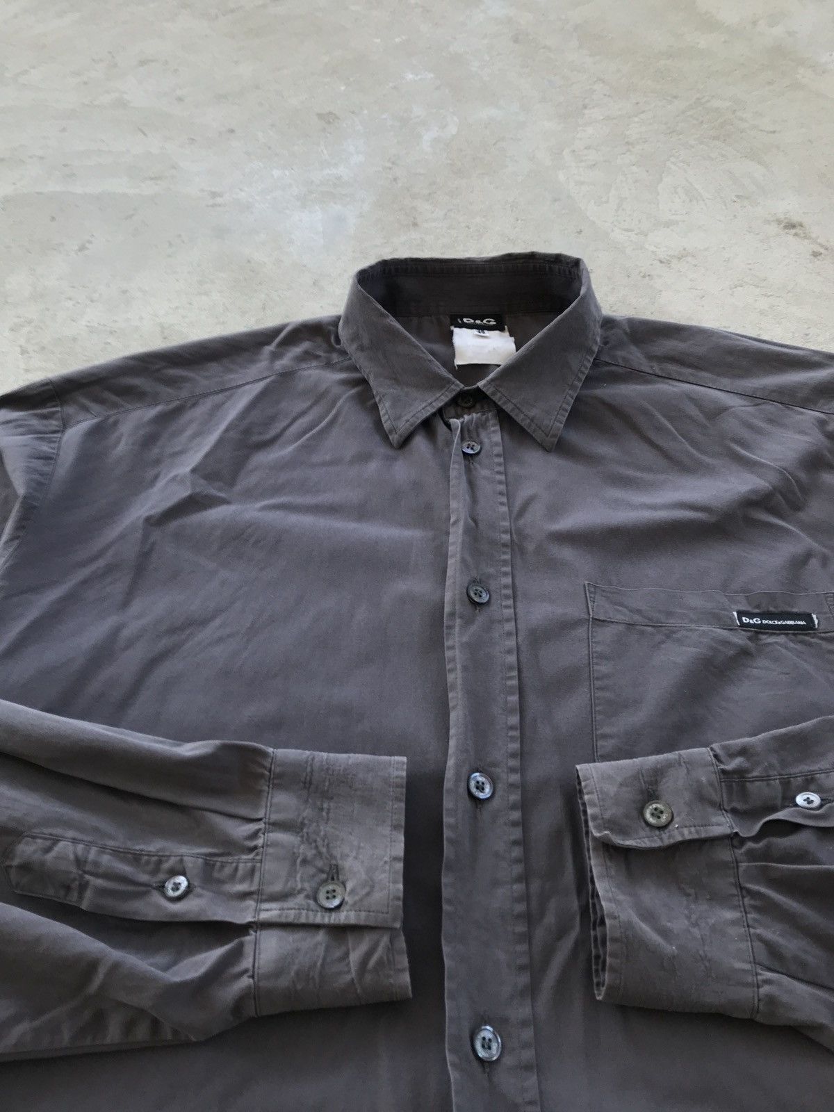 Dolce & Gabbana Vintage LongSleeve Shirt Dolce Gabbana Embroiled Logo Man’s Size US L / EU 52-54 / 3 - 6 Thumbnail
