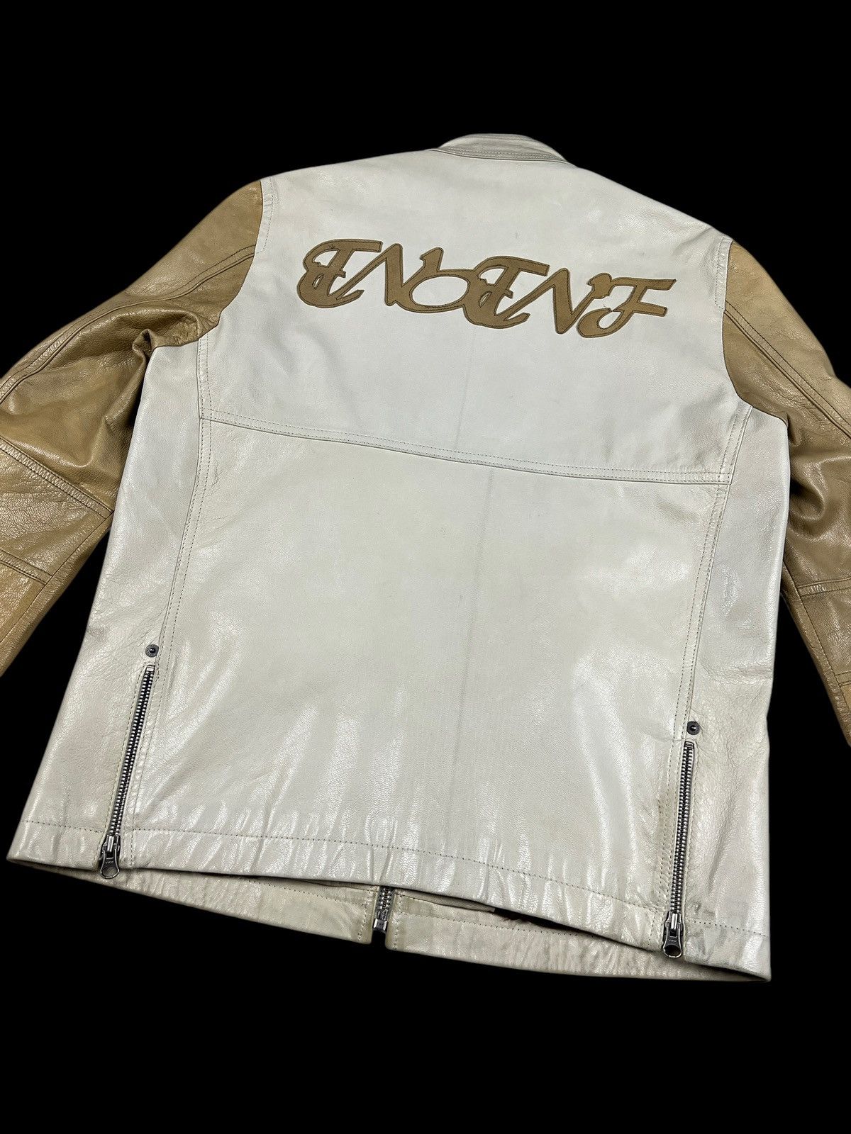 291295=Homme Vintage 291295 Homme Cafe Racer Leather Jacket Size US M / EU 48-50 / 2 - 8 Thumbnail