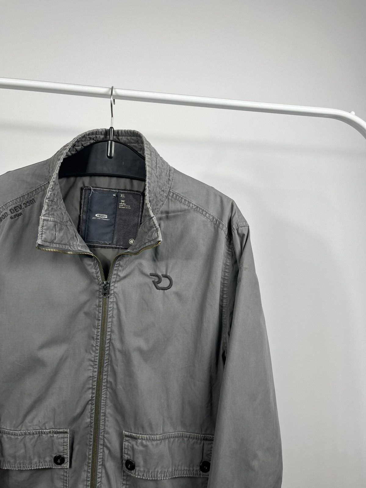 G-Star G-Star RAW Utility Zip Jacket Grey Cotton Mens XL Size US XL / EU 56 / 4 - 3 Thumbnail