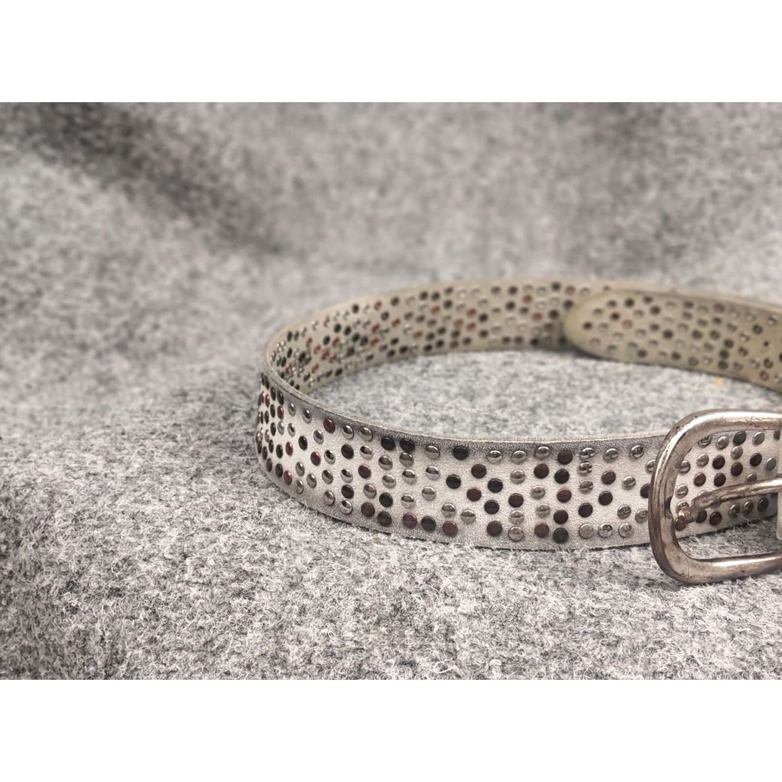 Vintage Vintage Leather Silver Japanese LGB Style Punk Emo Rock Goth belt Size ONE SIZE - 2 Thumbnail