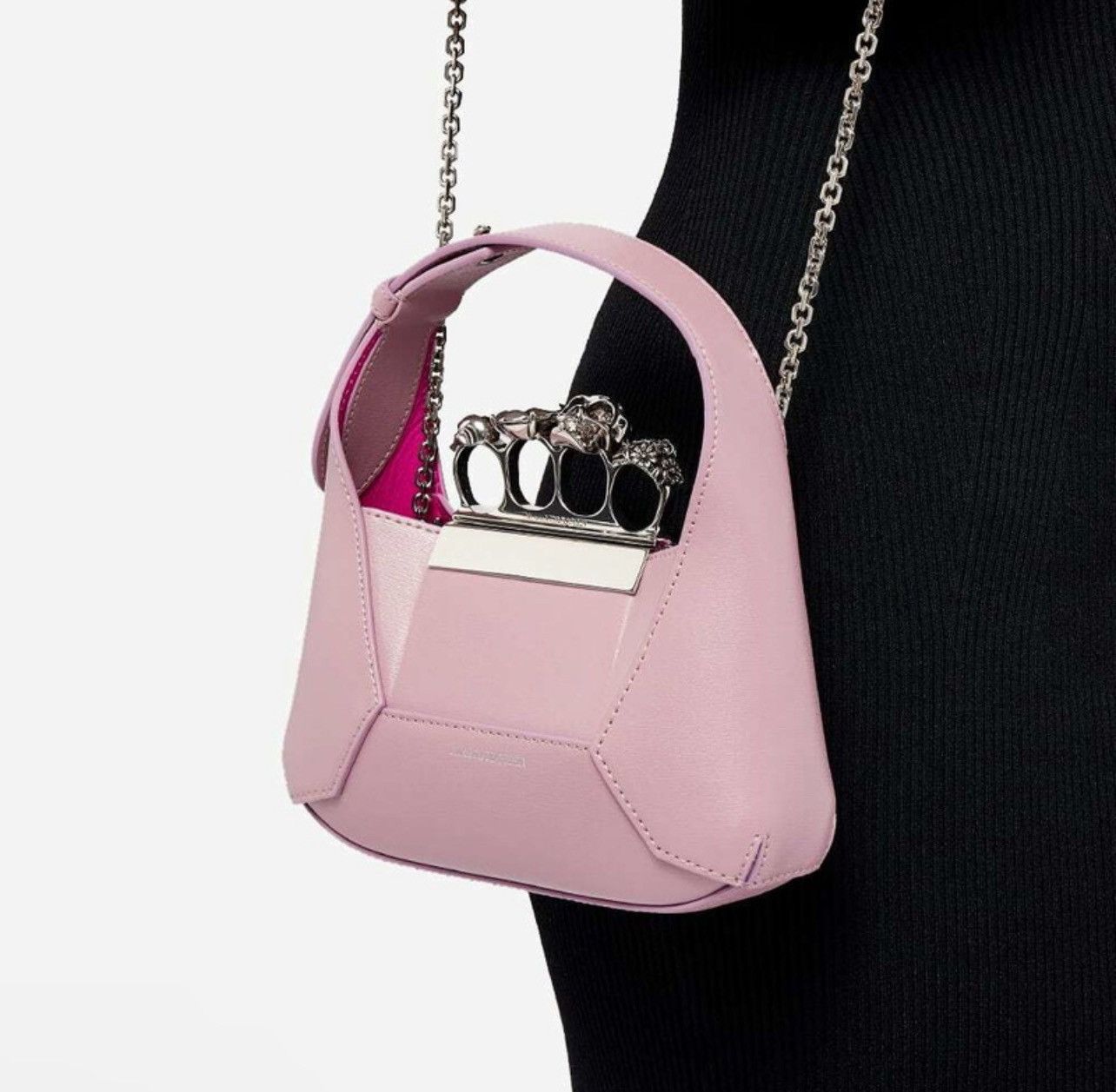 Alexander McQueen Alexander McQueen Skull Jeweled Mini Chain Hobo Bag Size ONE SIZE - 3 Thumbnail