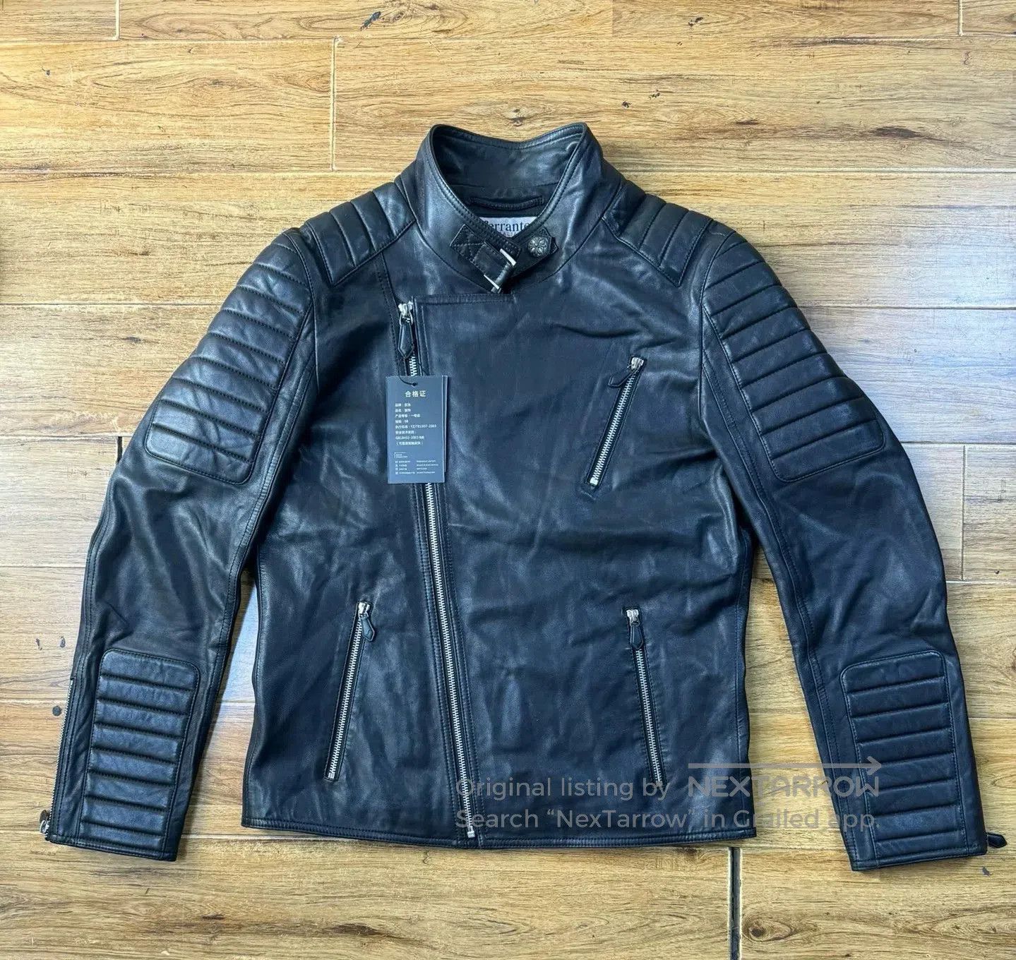 Other Ferrante Leather Motorcycle Jacket for Men. Size US M / EU 48-50 / 2 - 1 Thumbnail